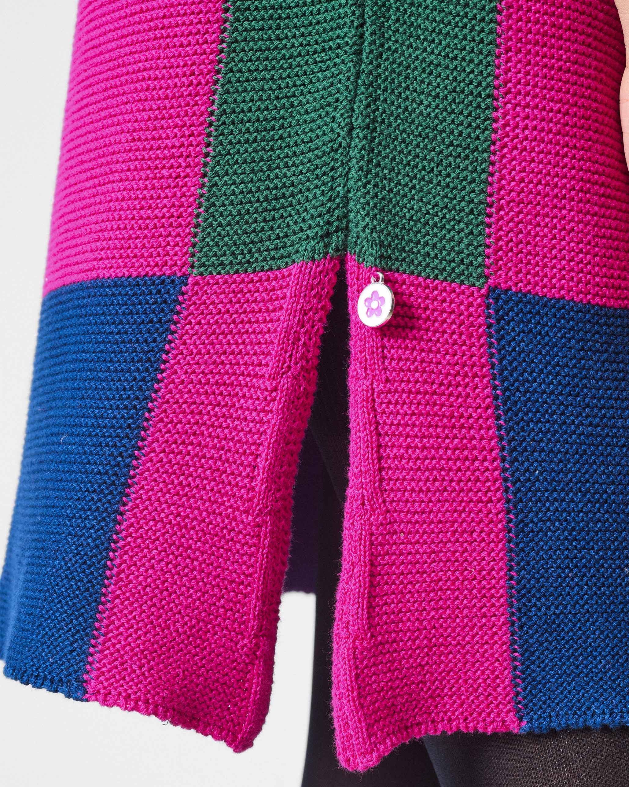 Cross Beat Sweater Dress - Multicolour - Image 4