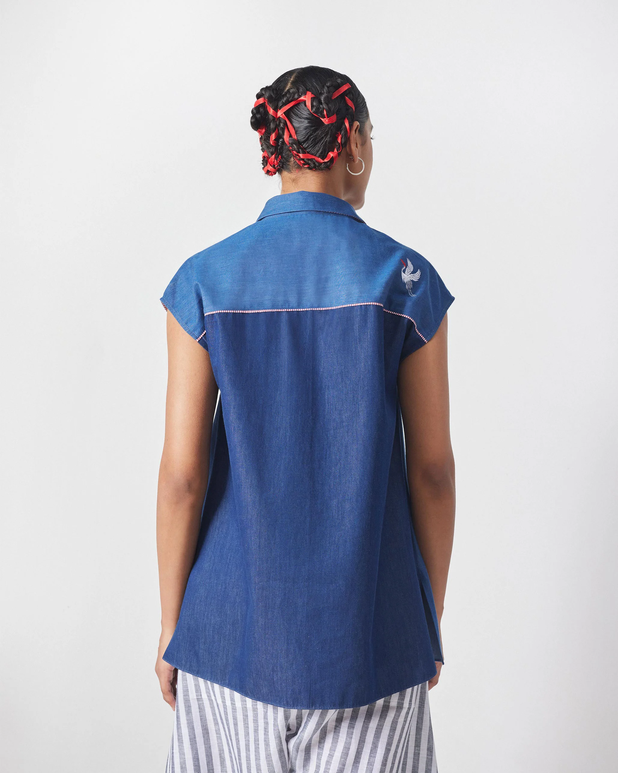Daisy Top - Denim - Image 2