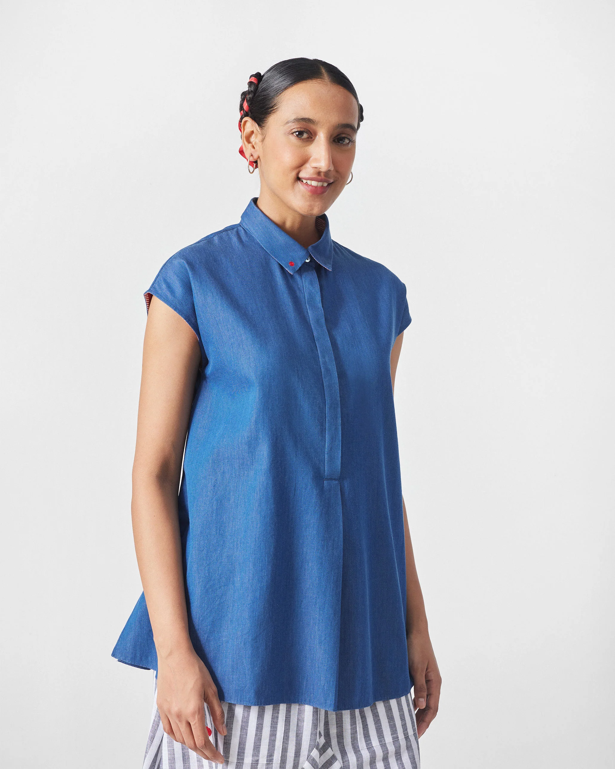 Daisy Top - Denim - Image 8