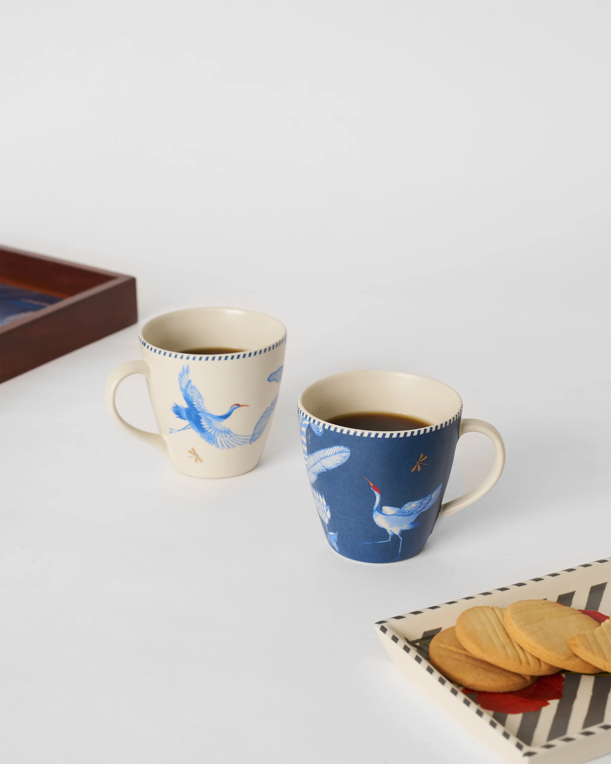 Dancing Crane Conical Mug - Set of 2 - Image 2