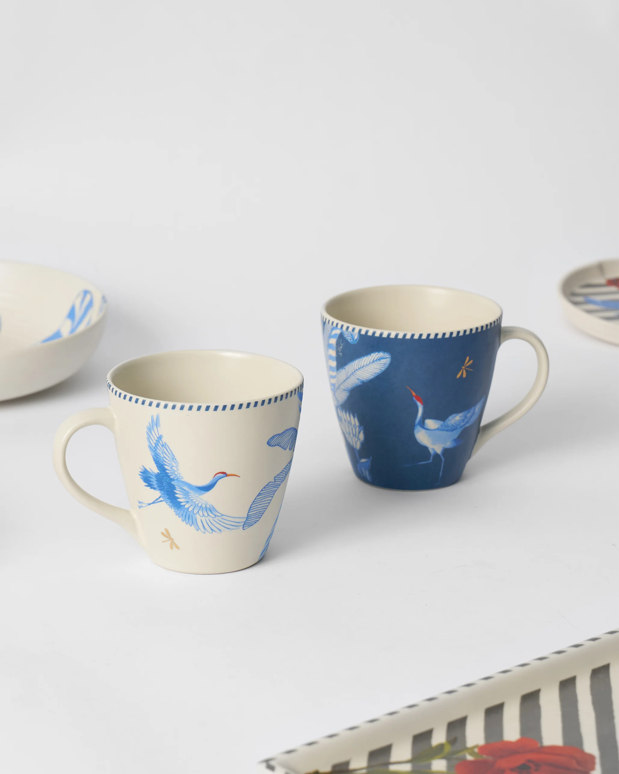 Dancing Crane Conical Mug - Set of 2 - Image 3