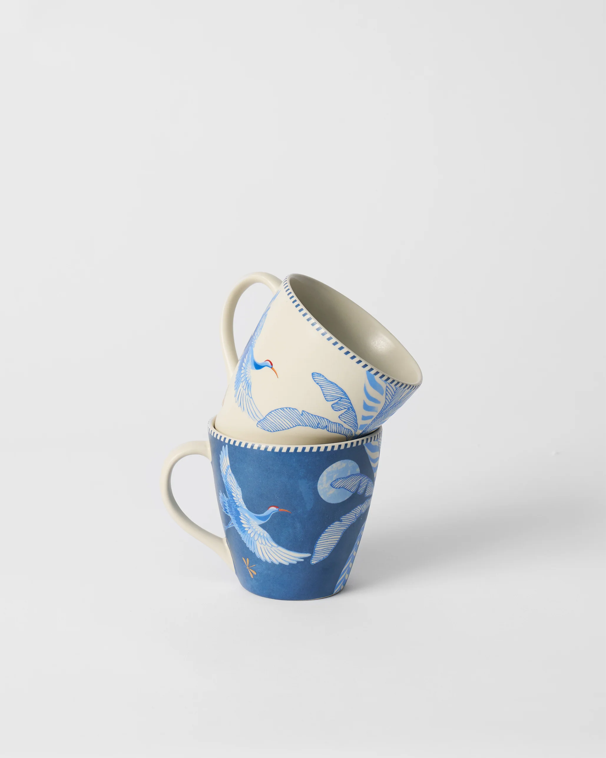 Dancing Crane Conical Mug - Set of 2 - Image 7
