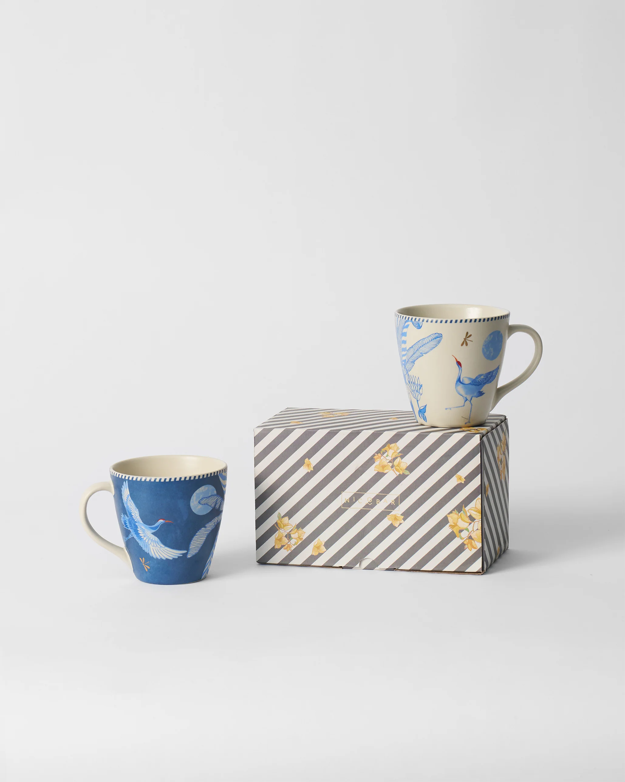 Dancing Crane Conical Mug - Set of 2 - Image 8