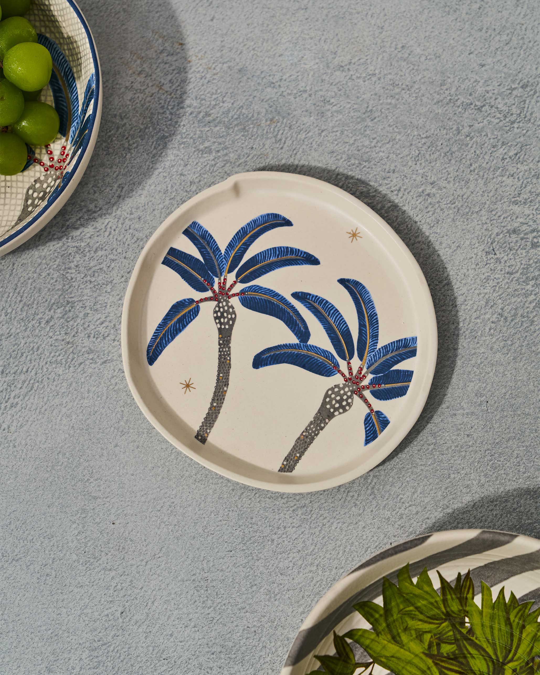 Dancing Palm Dessert Plate - Image 4