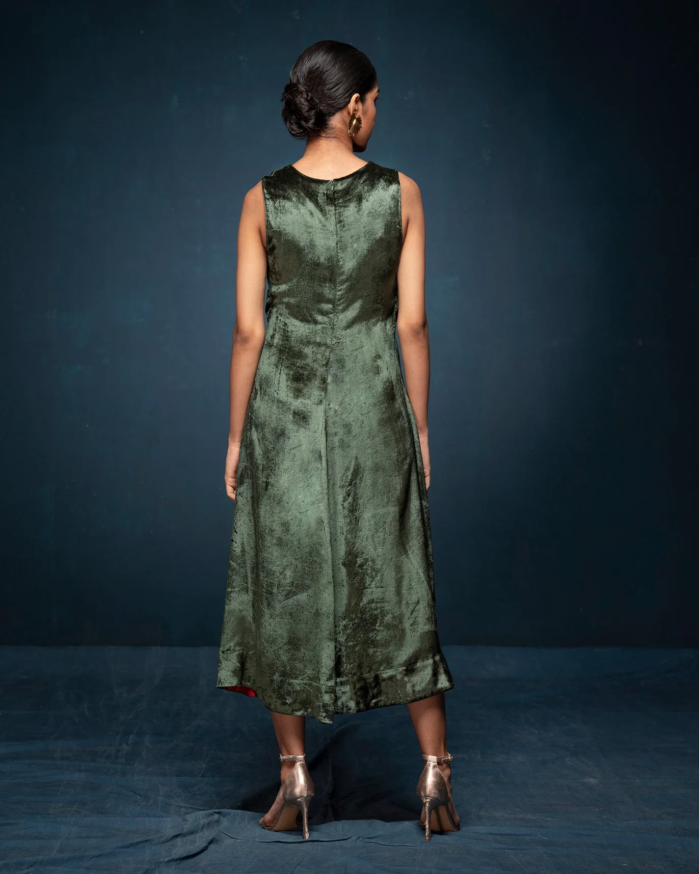 Dart Dress - Emerald Green - Image 3