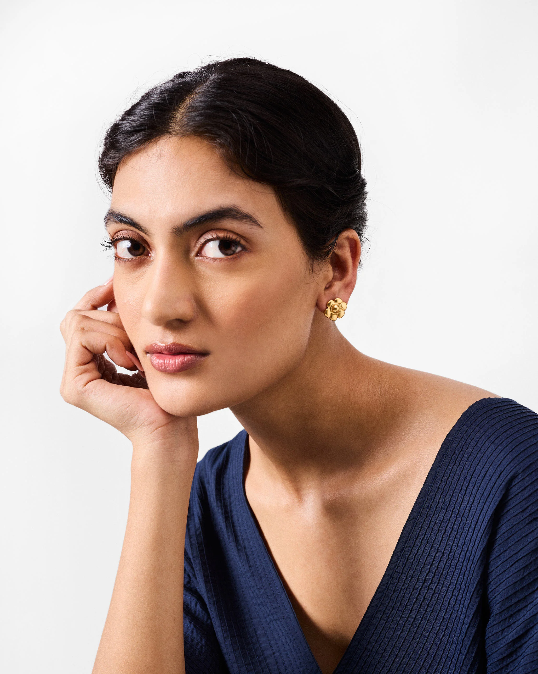 Daylily Studs - Gold - Image 5