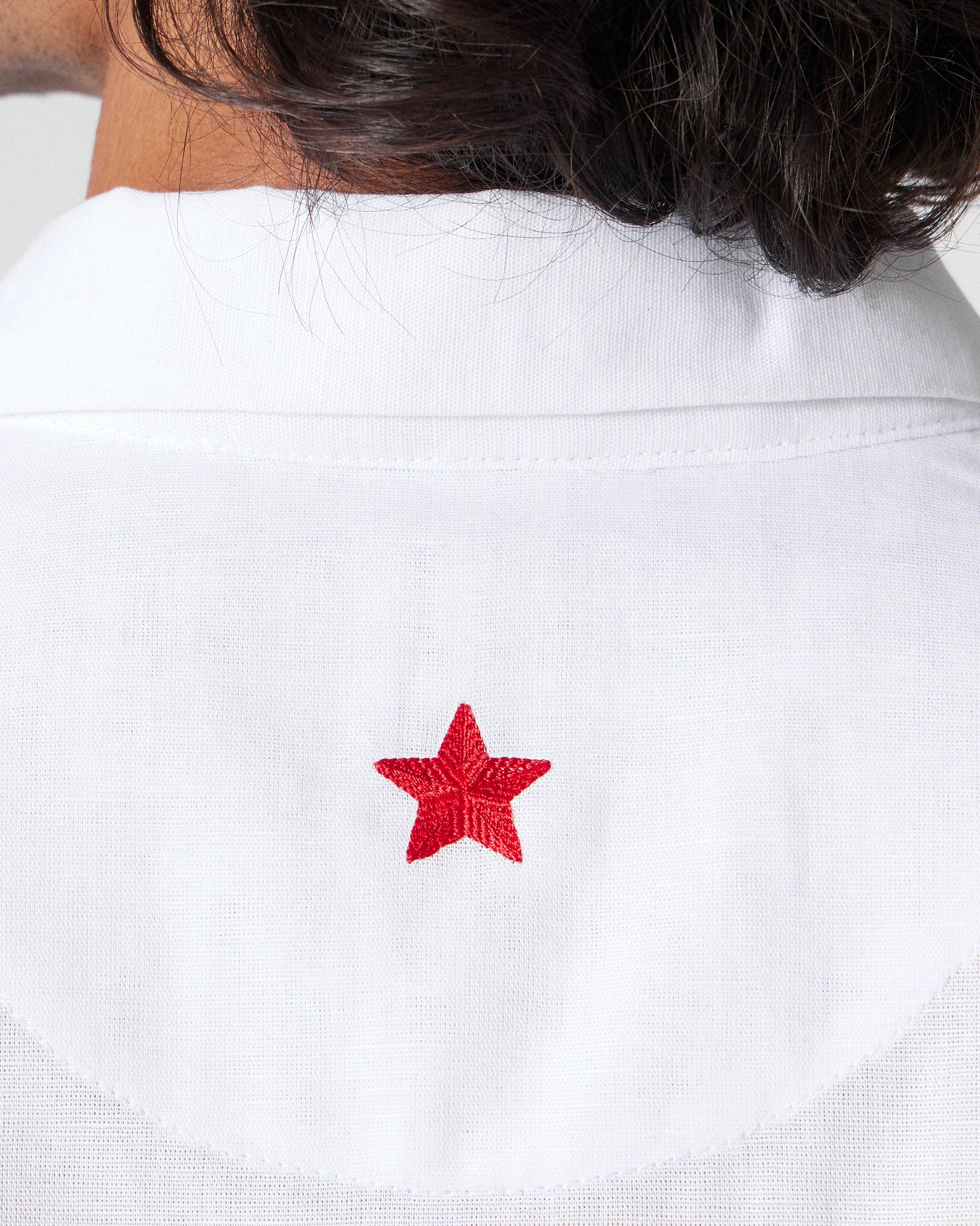 Delta Shirt - White Embroidered - Image 6