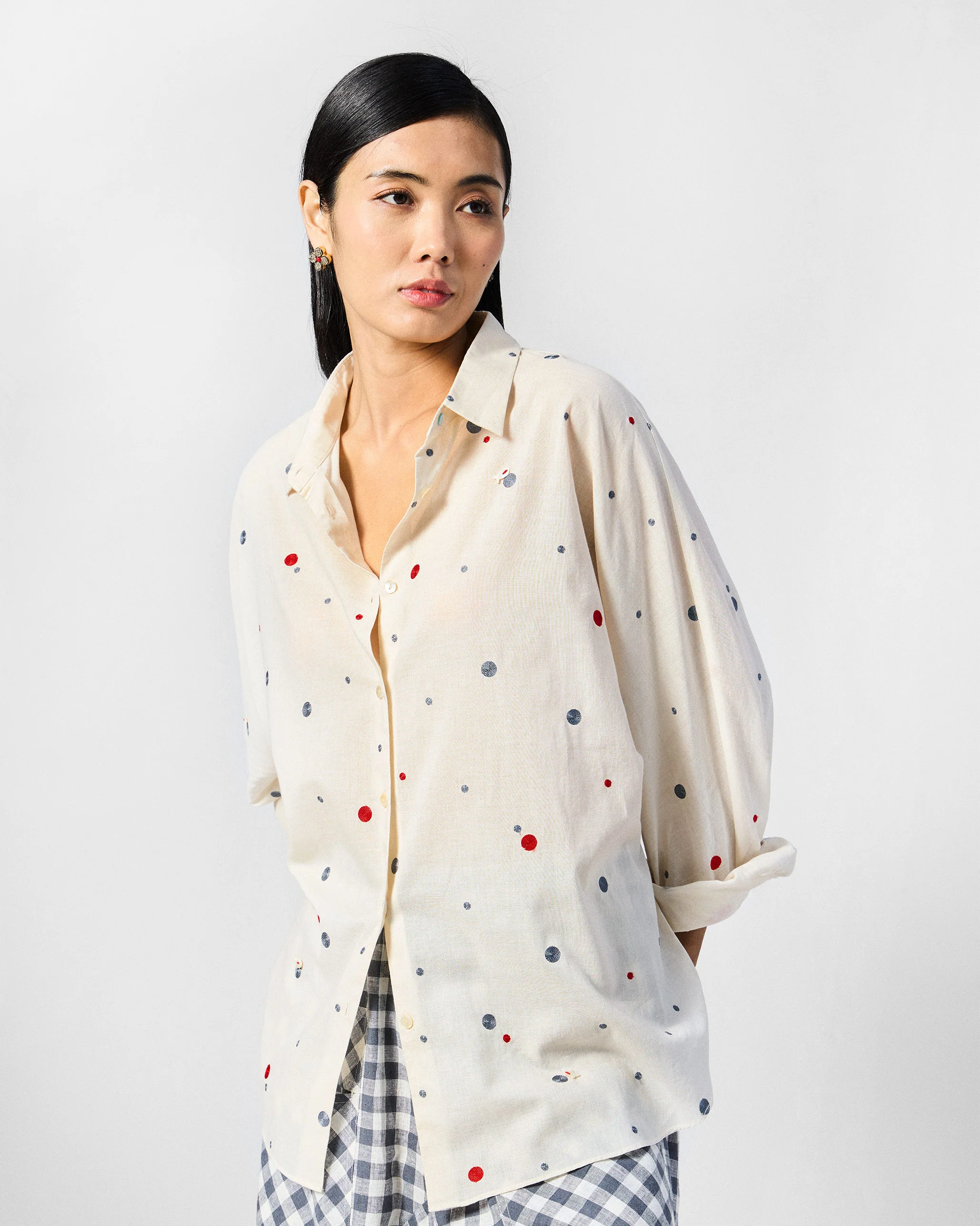 Dera Top - Ivory Embroidered - Image 3