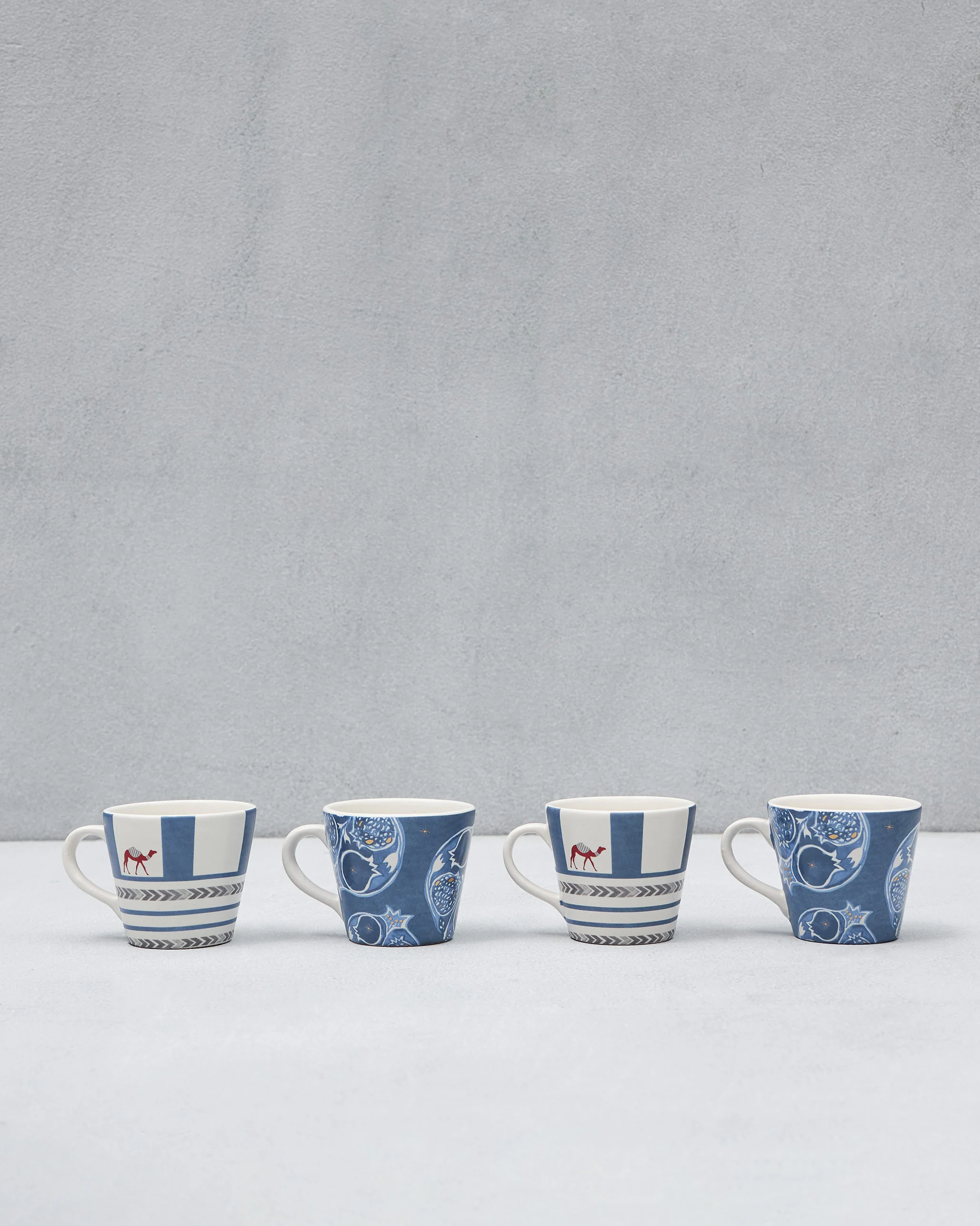 Desert Trail Espresso Mugs - Indigo - Set of 4 - Image 3