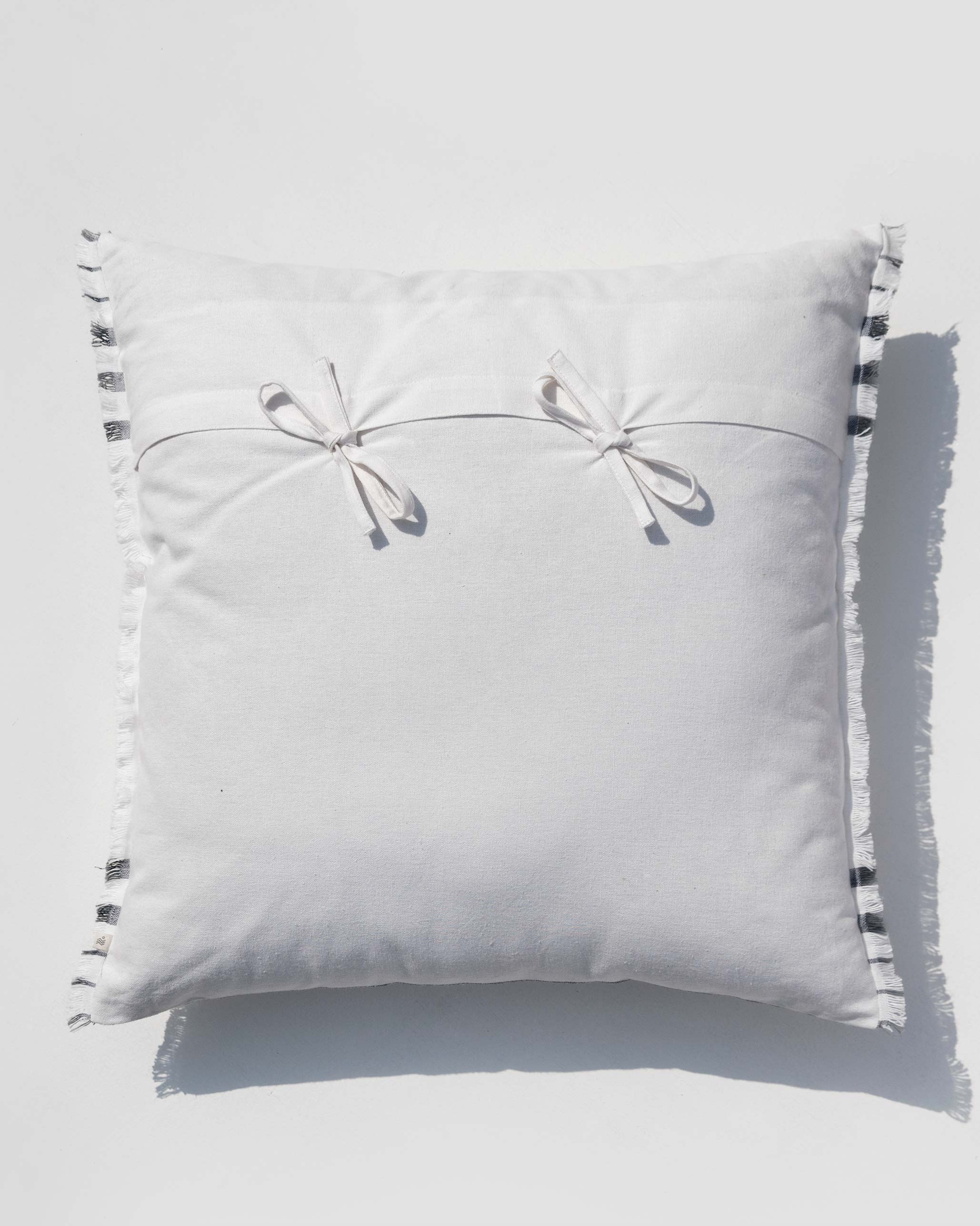 Diamond Stripe Cushion Cover - Grey - Image 2