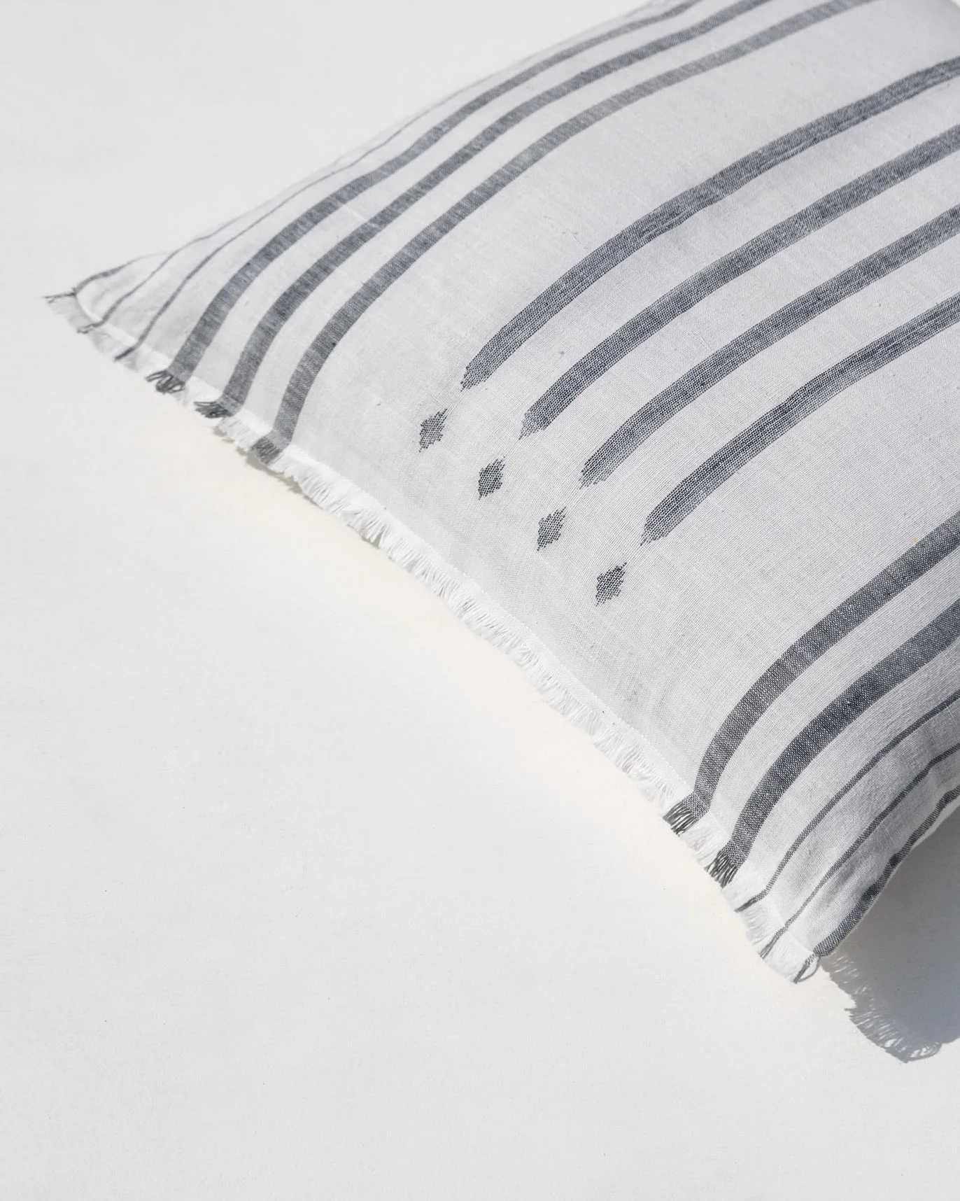 Diamond Stripe Cushion Cover - Grey - Image 4