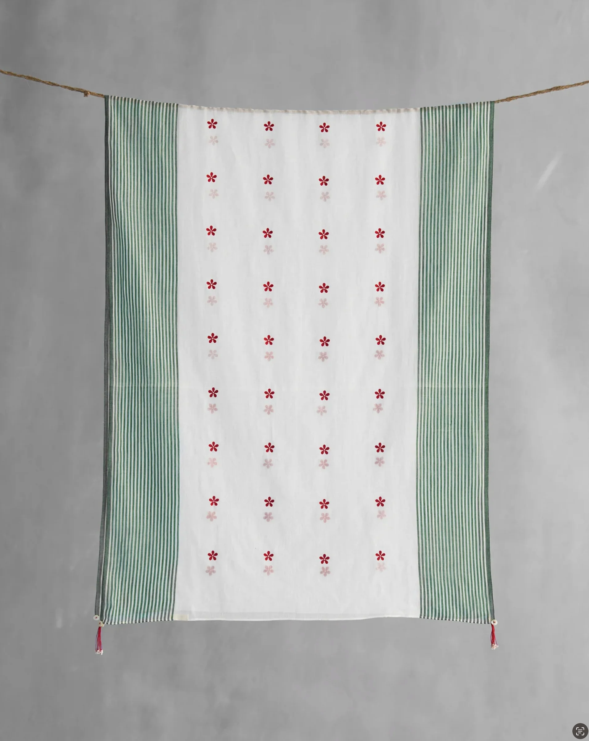 Dokai Scarf - White & Green - Image 3