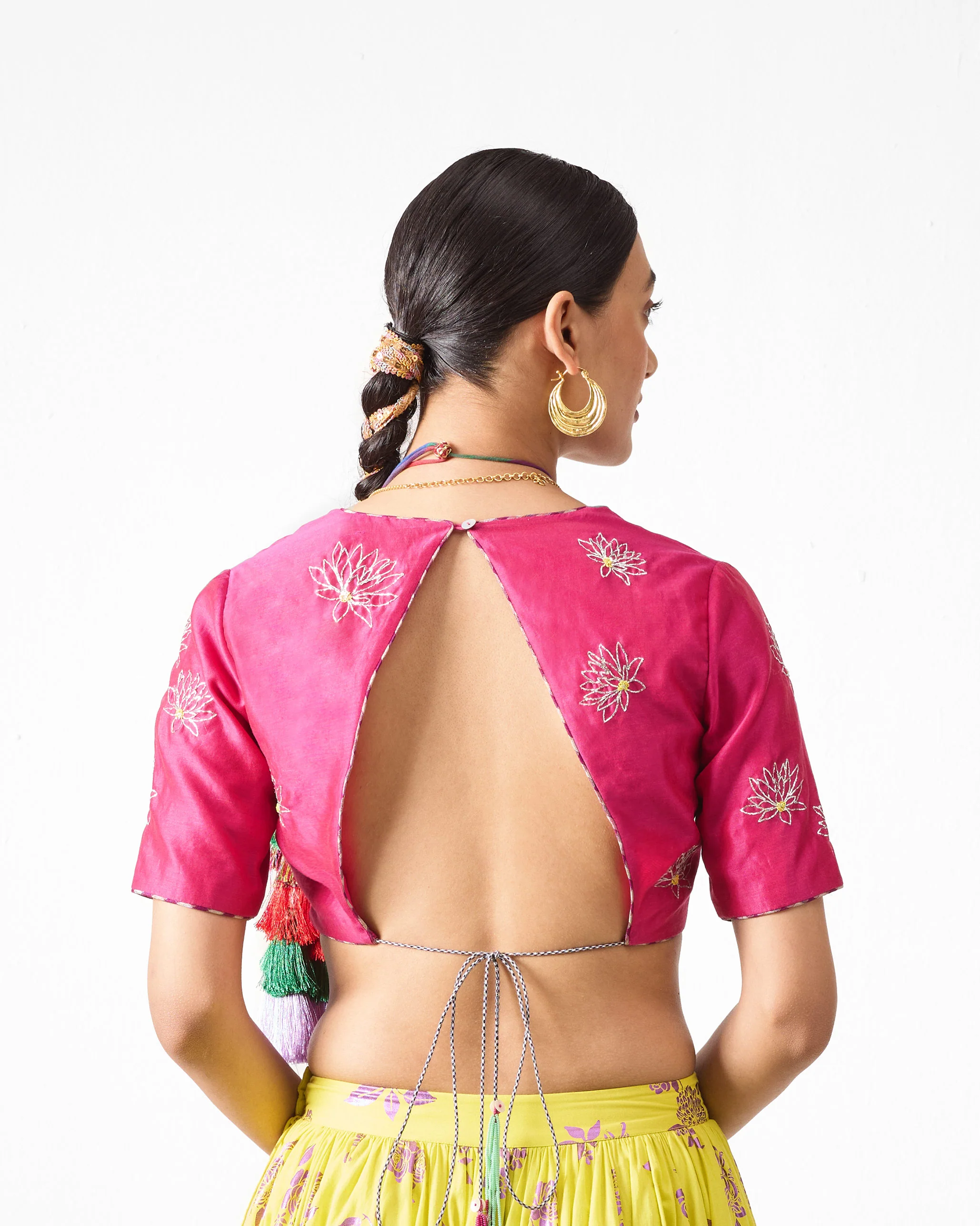 Dori Blouse - Fuchsia Embroidered - Image 2