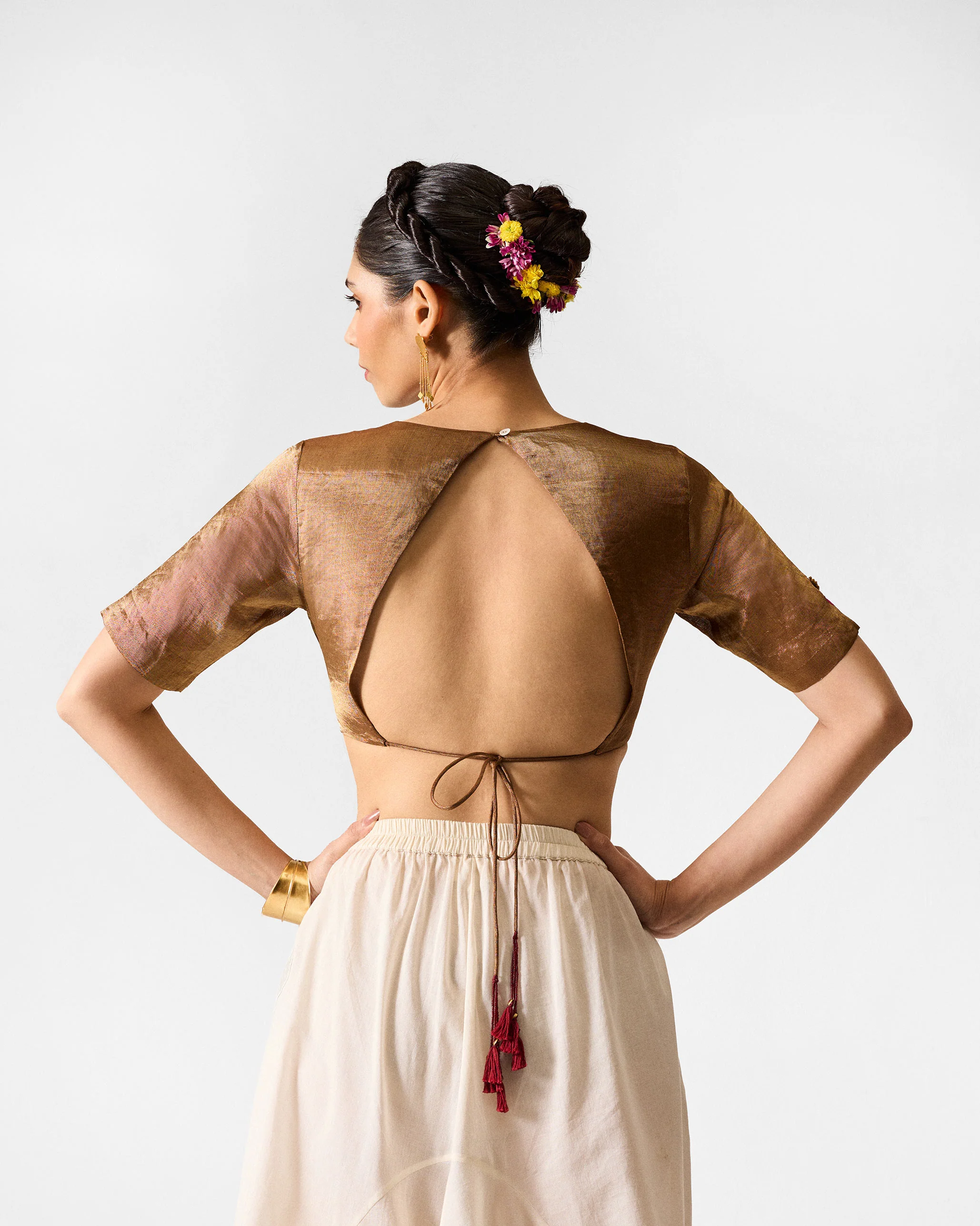 Dori Blouse - Gold - Image 2