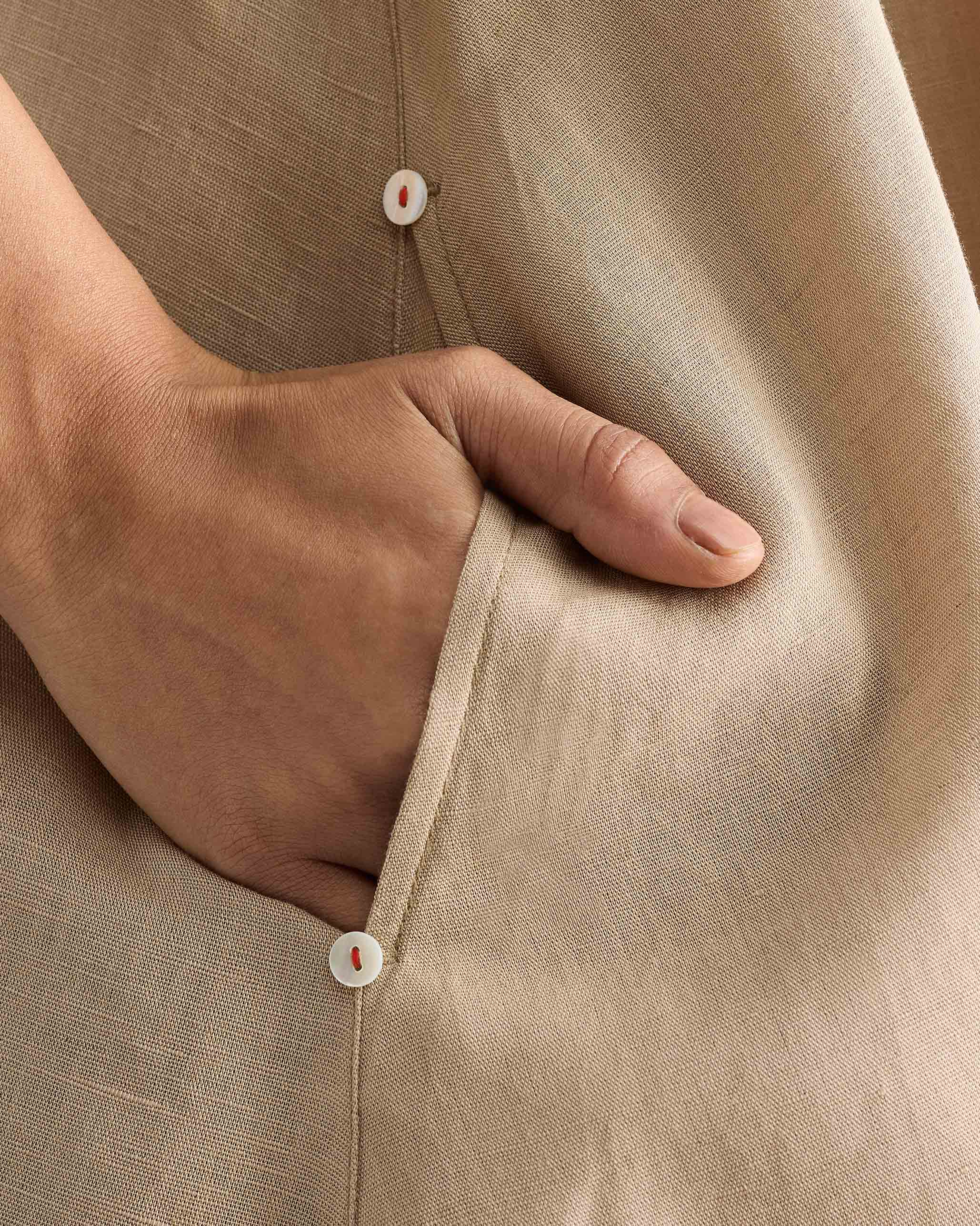 Double Layer Dress - Beige - Image 3