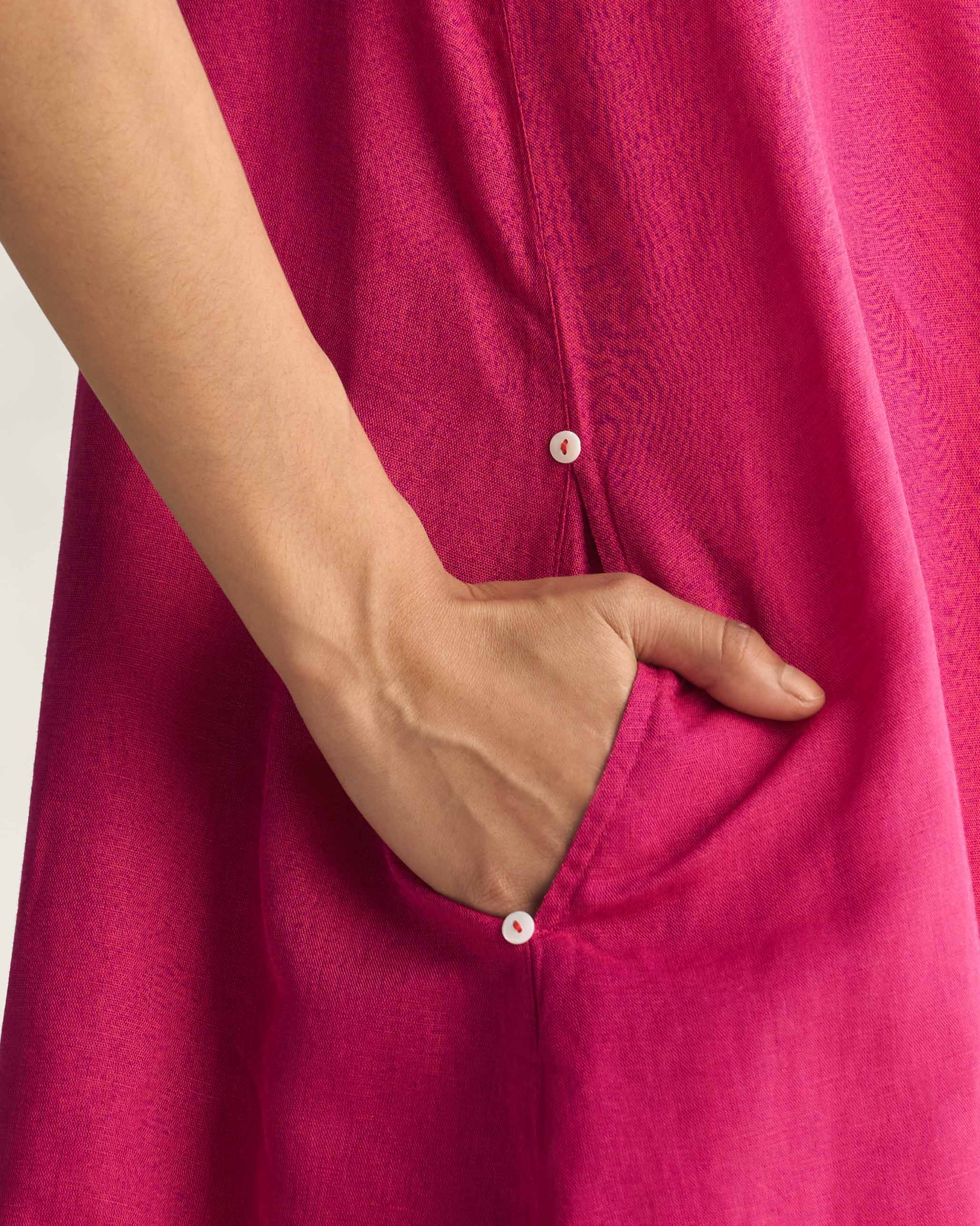 Double Layer Dress - Berry - Image 2