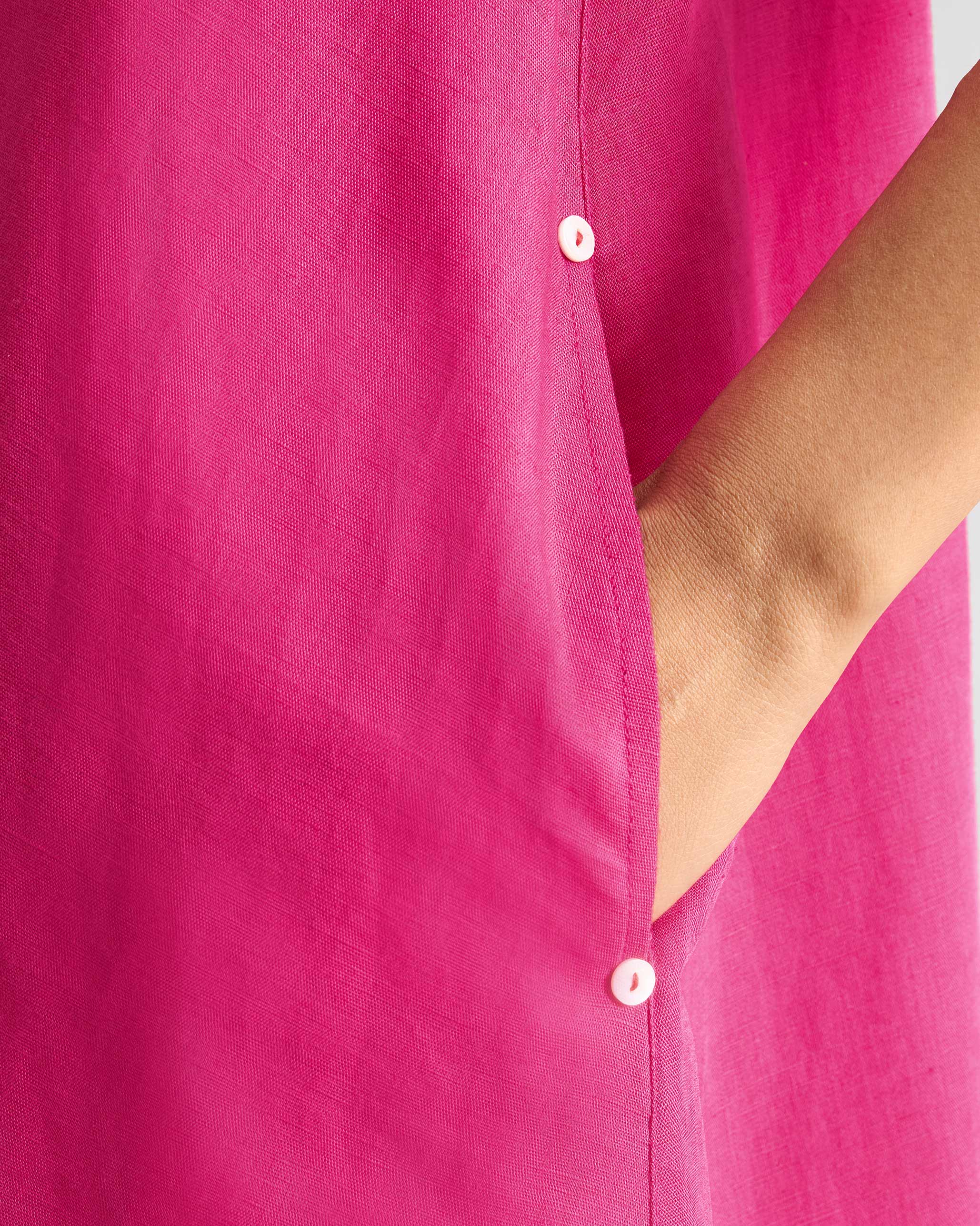 Double Layer Dress - Fuchsia - Image 5