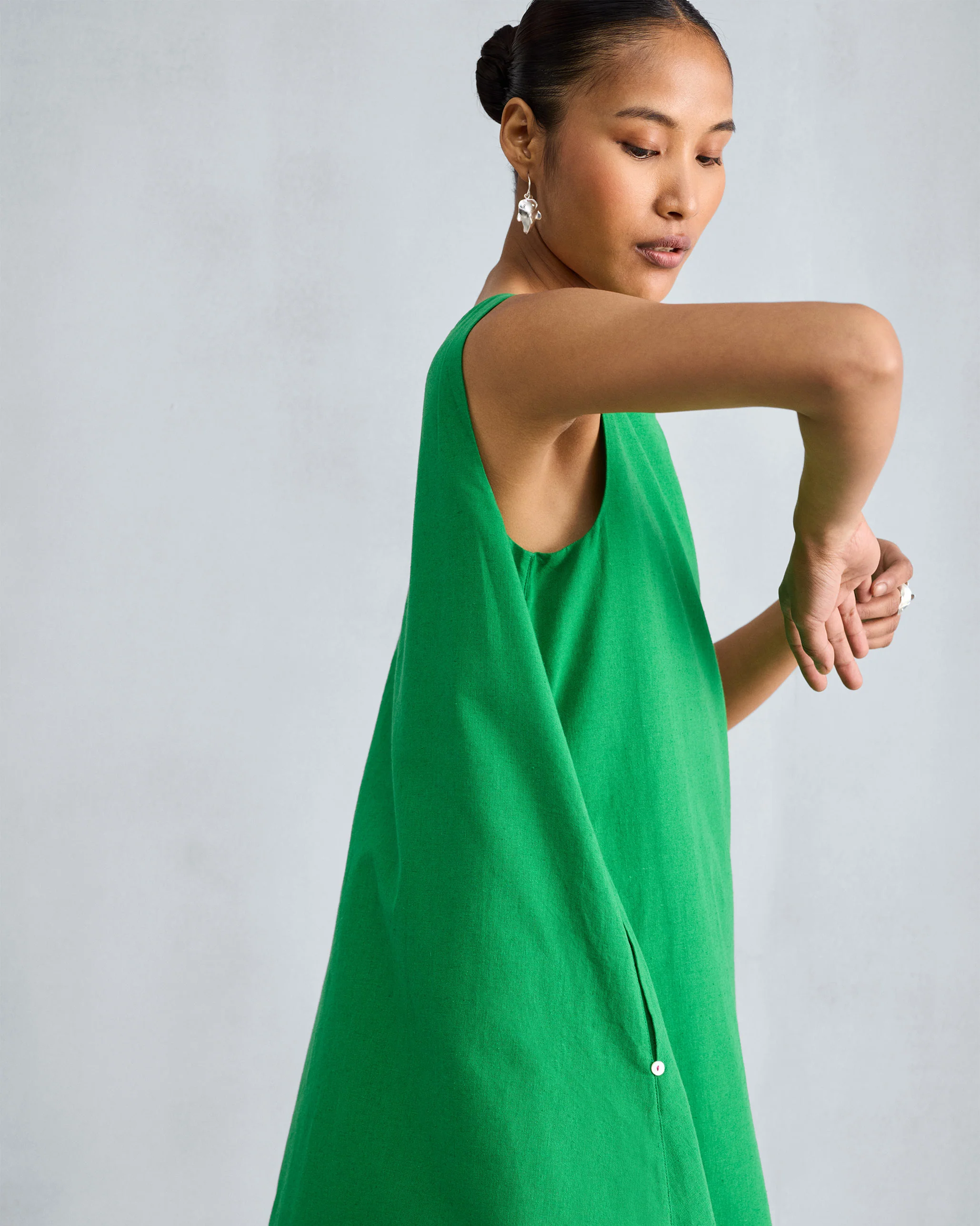 Double Layer Dress - Green - Image 2
