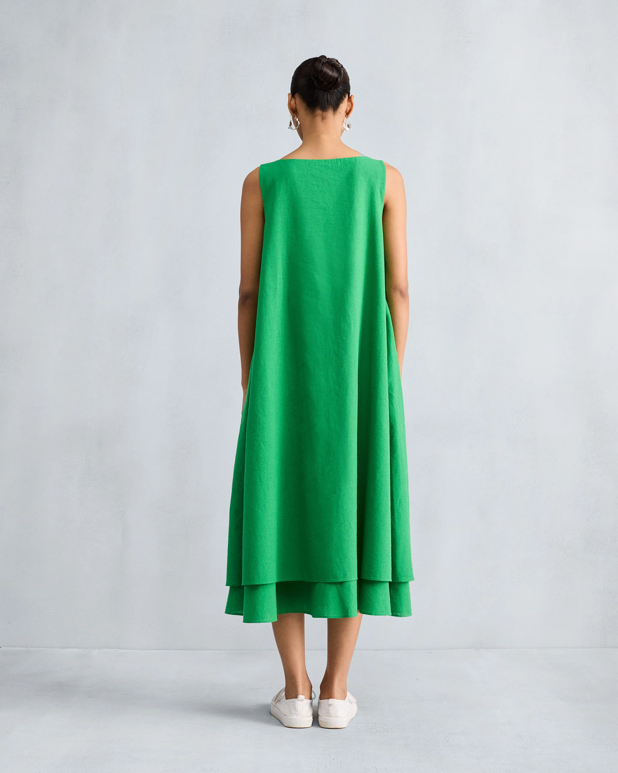 Double Layer Dress - Green - Image 3