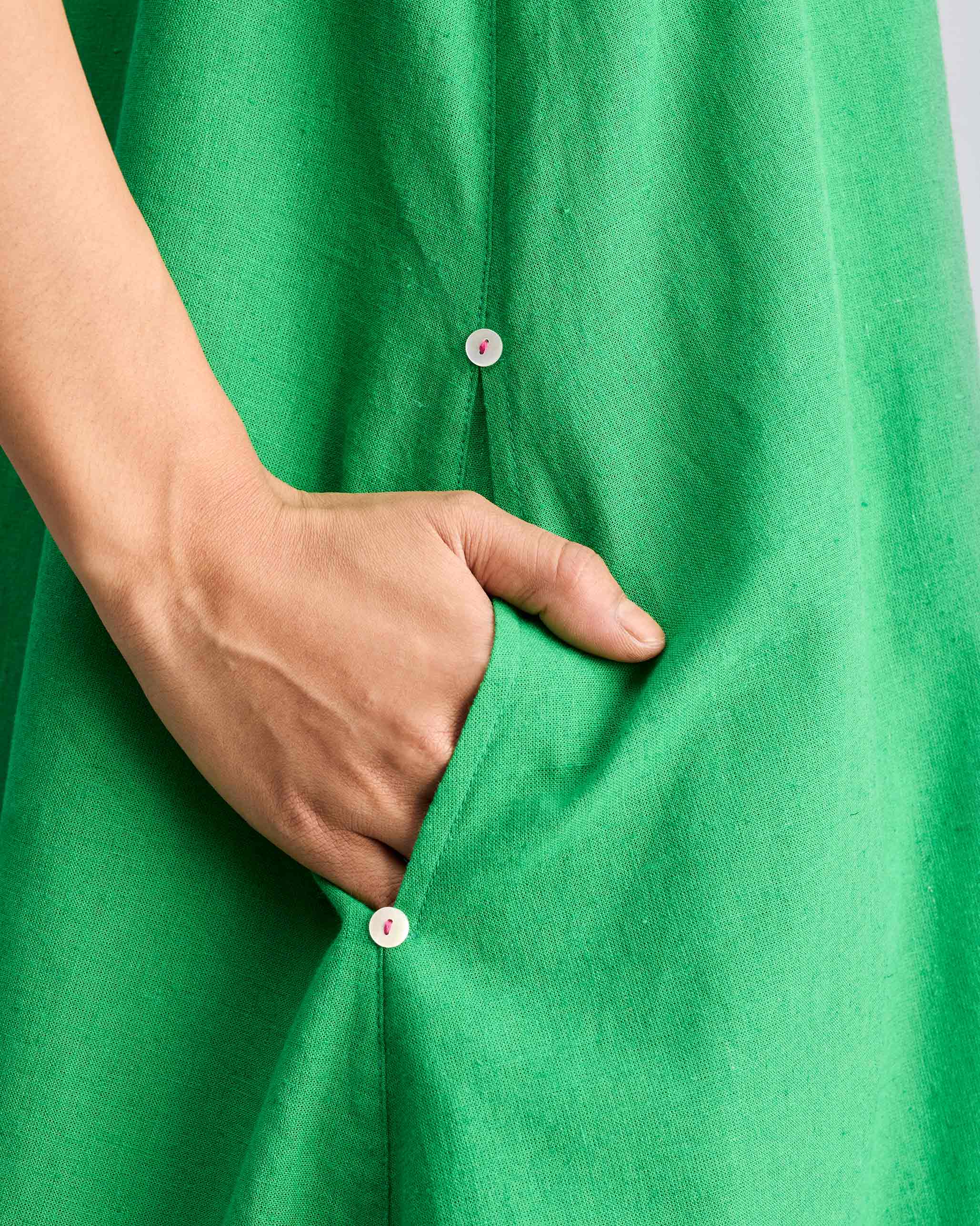 Double Layer Dress - Green - Image 4