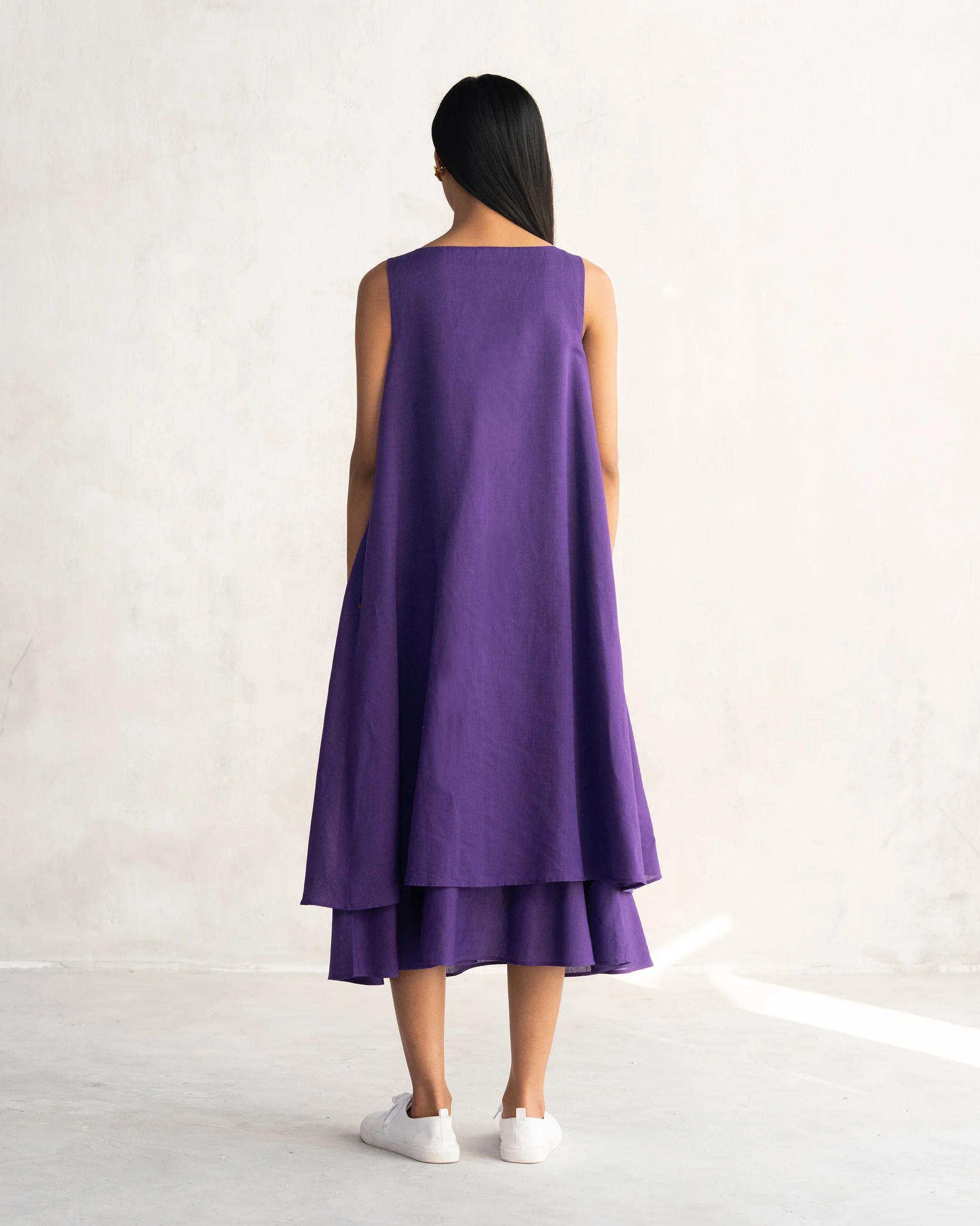 Double Layer Dress - Purple - Image 2