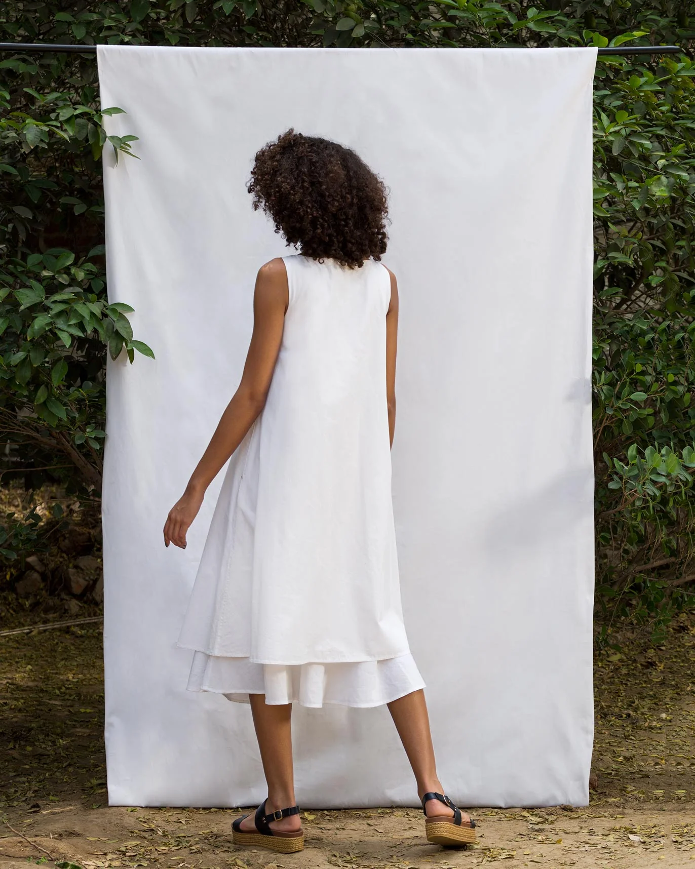 Double Layer Dress - White - Image 2