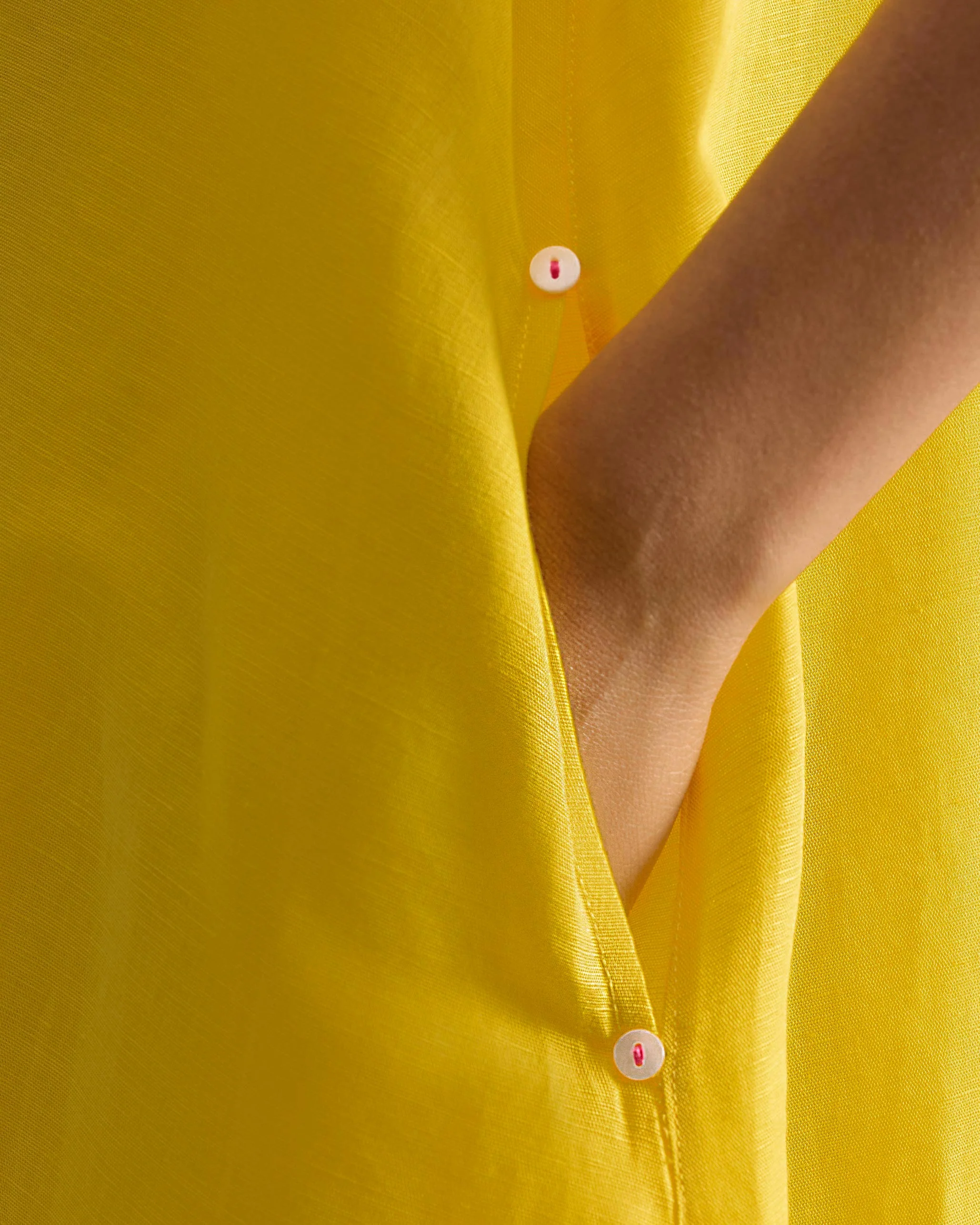 Double Layer Dress - Yellow - Image 3