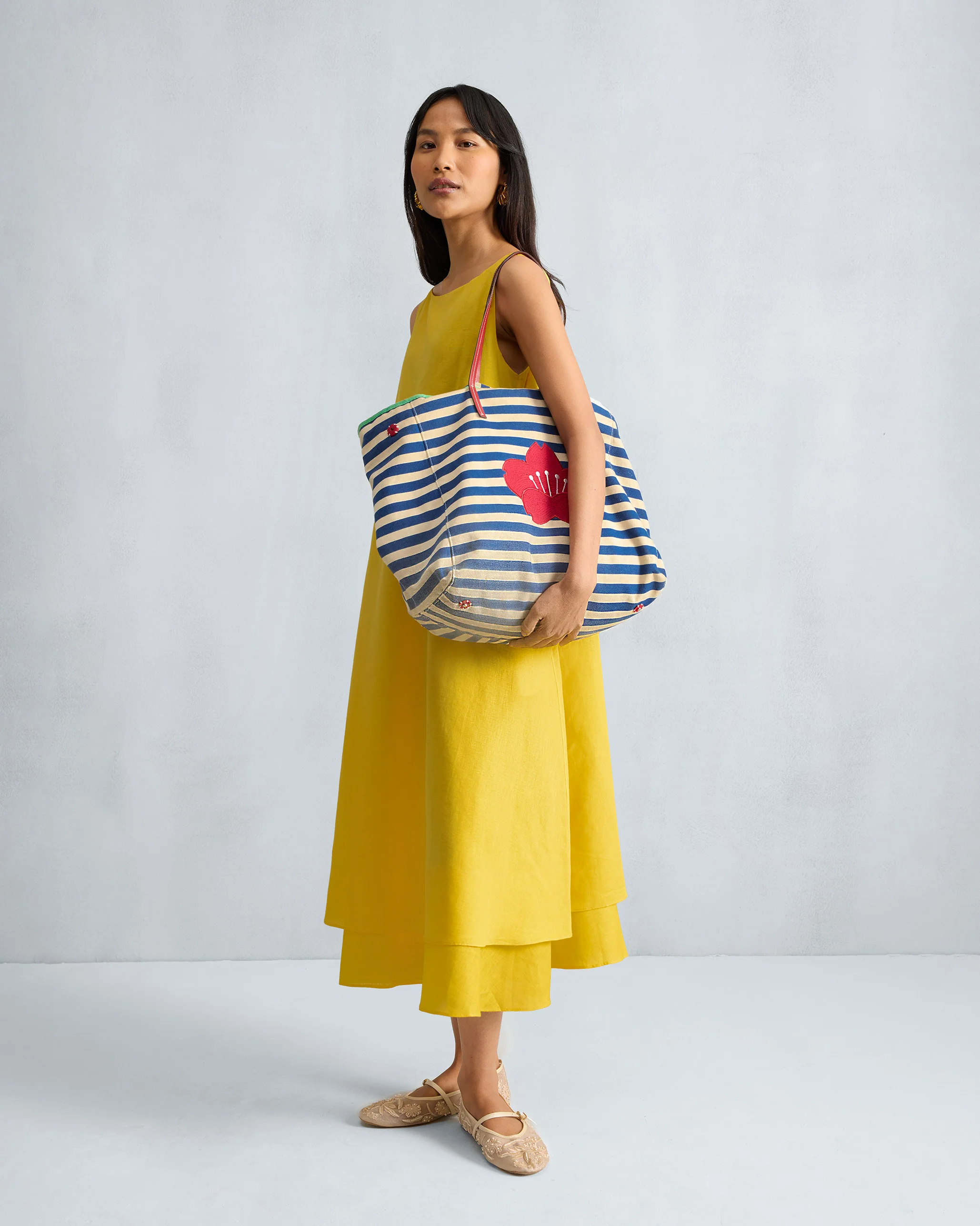 Double Layer Dress - Yellow - Image 5
