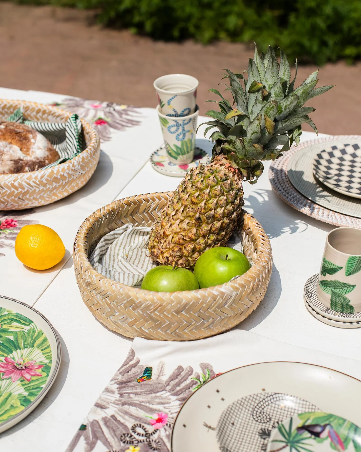 Double Walled Bamboo Fruit Baskets (Set of 2) - Image 2