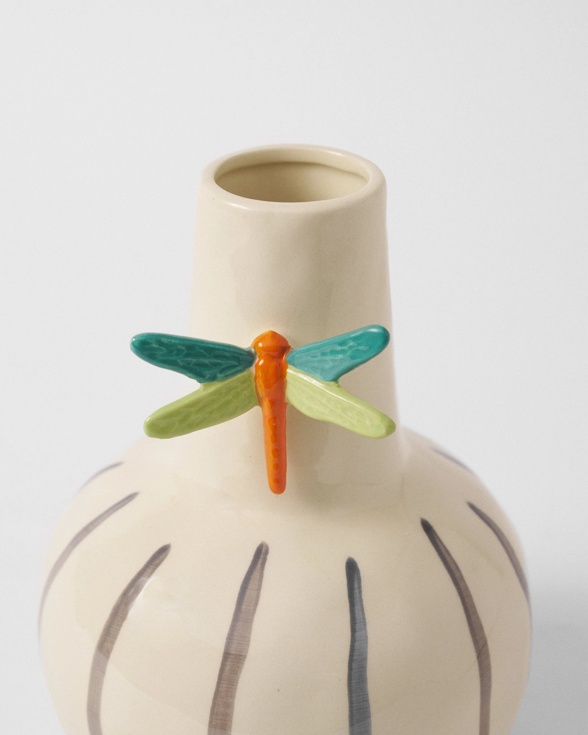 Dragonfly Stripe Vase - Image 3