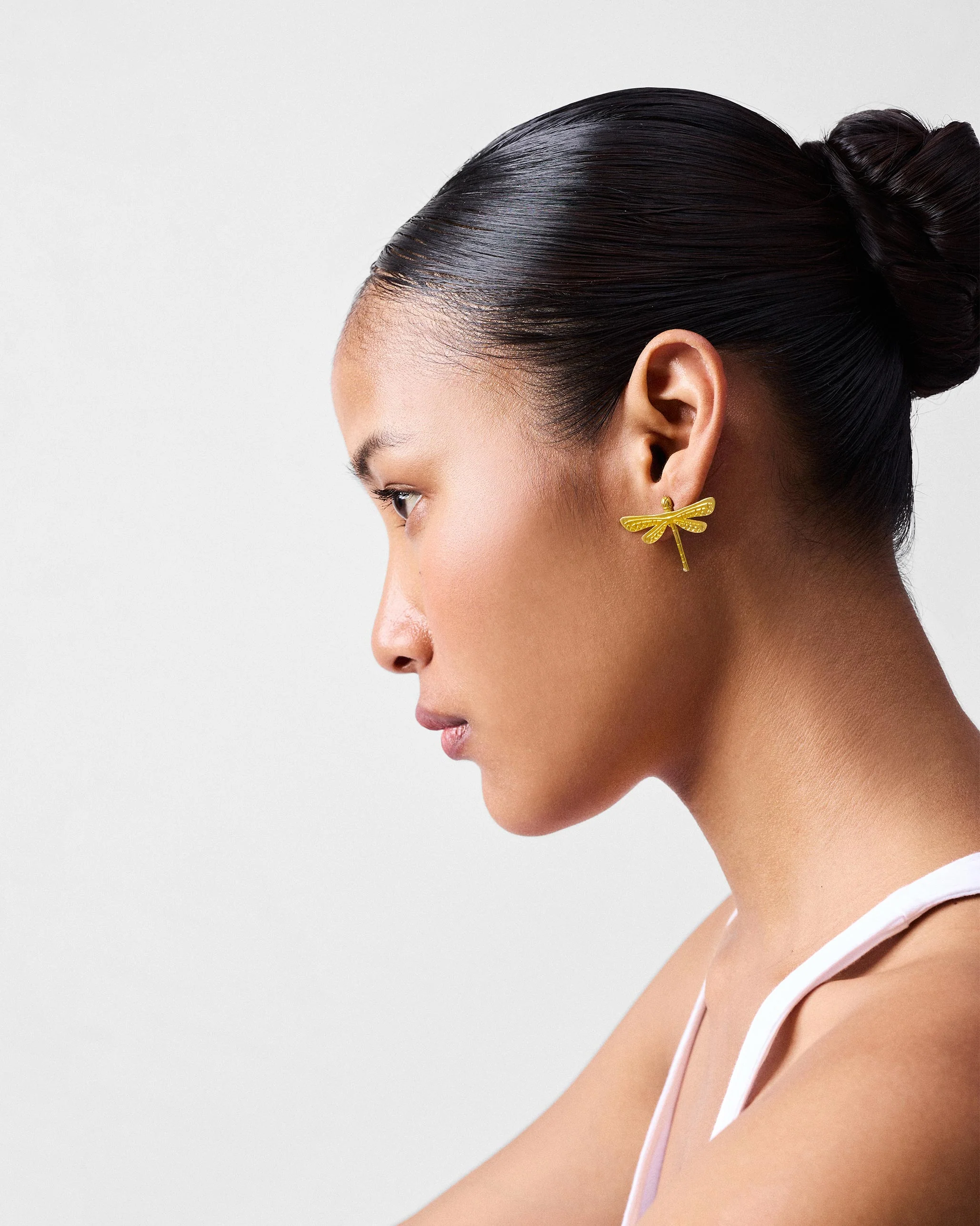 Dragonfly Studs - Gold - Image 3