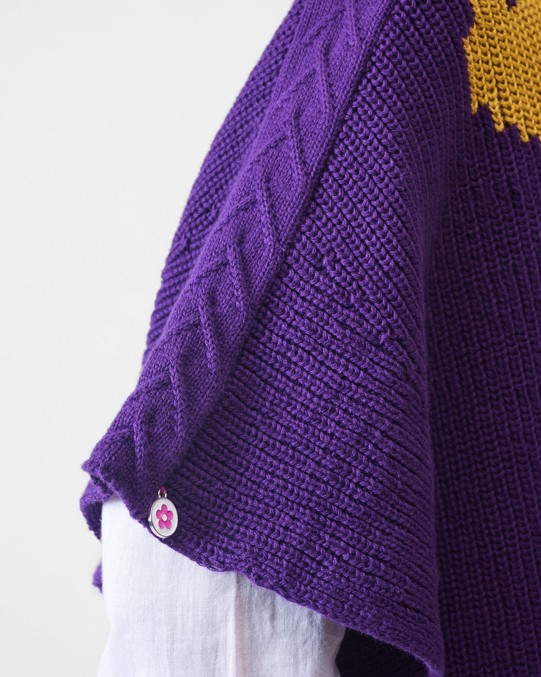 Dream High-low Hem Sweater - Purple - Image 7