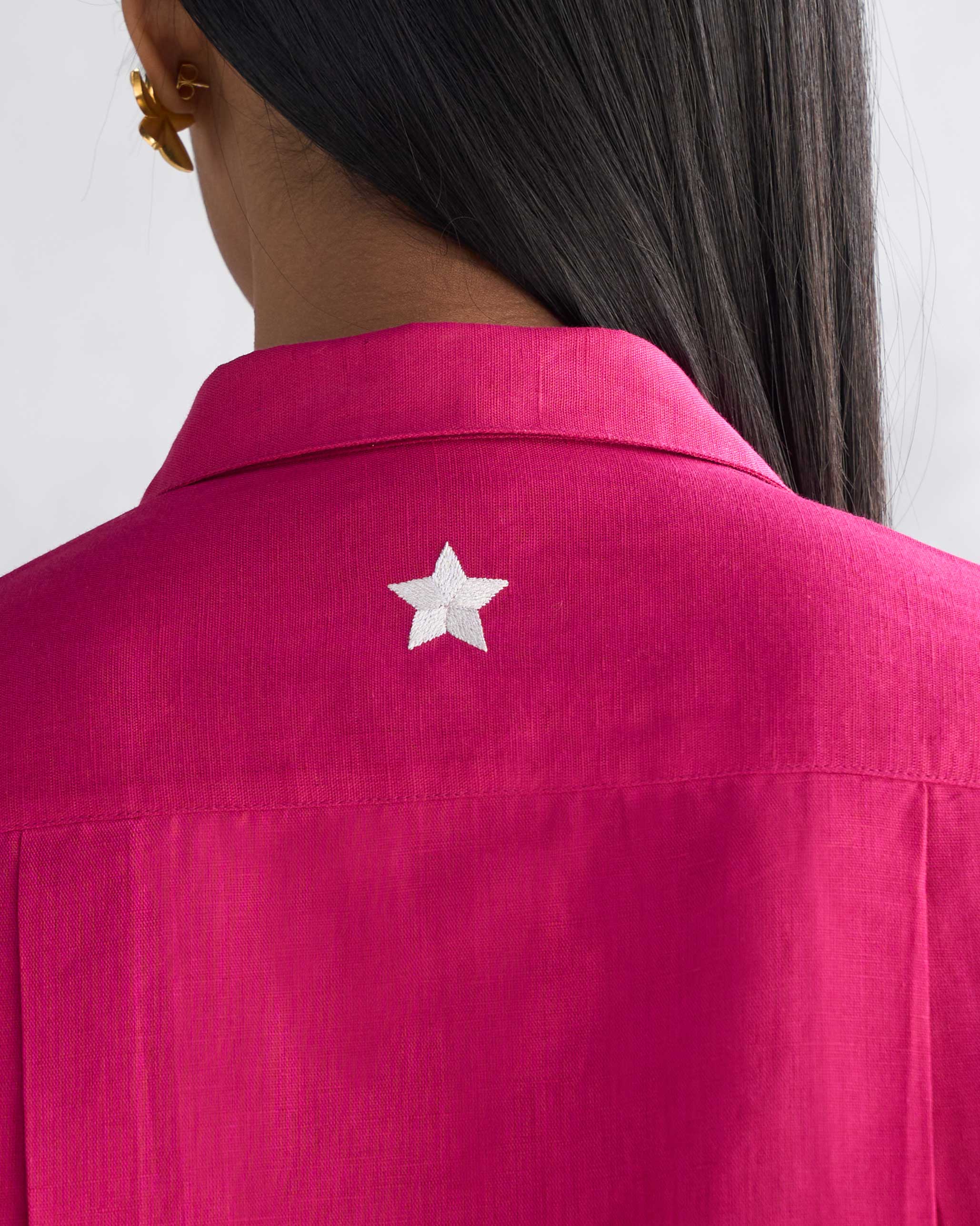 Drop Armhole Shirt - Berry - Image 2