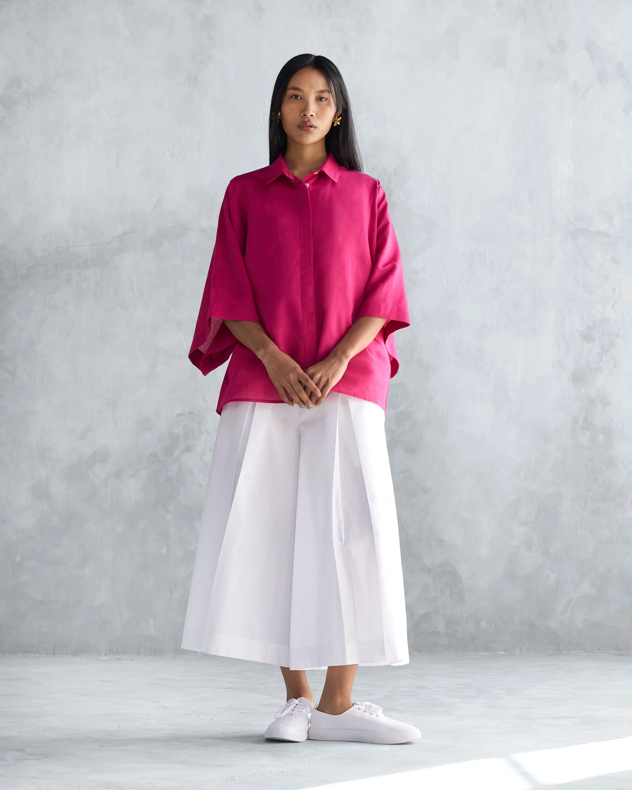 Drop Armhole Shirt - Berry - Image 5
