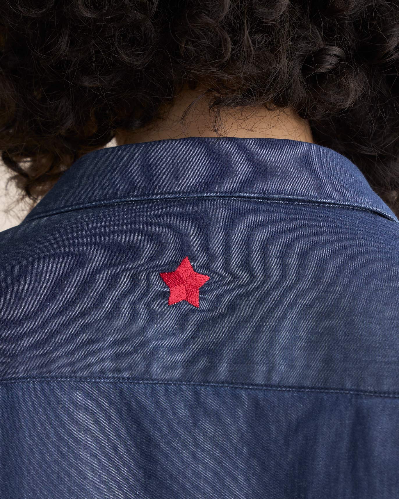 Drop Armhole Shirt - Blue - Image 3