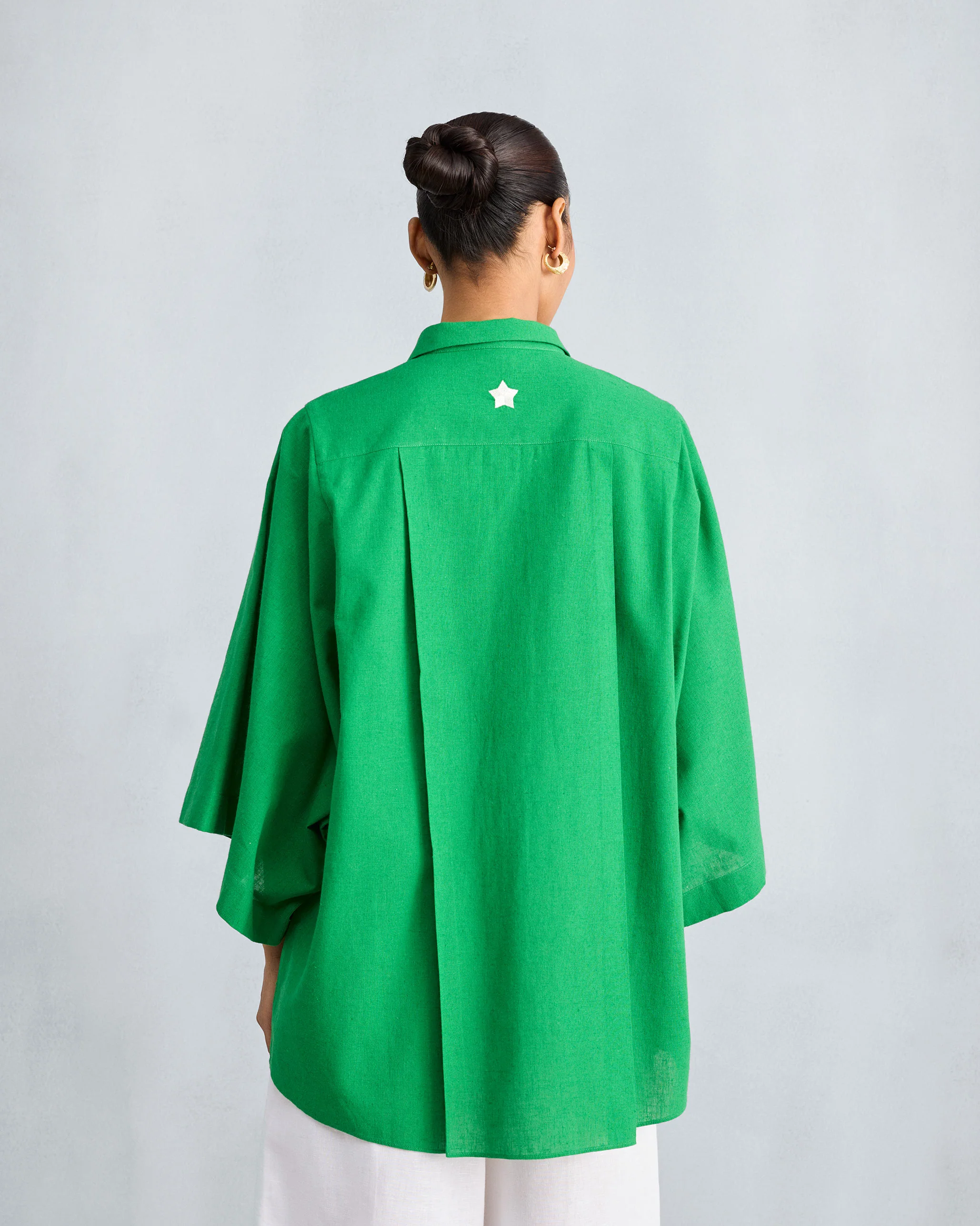 Drop Armhole Shirt - Green - Image 5
