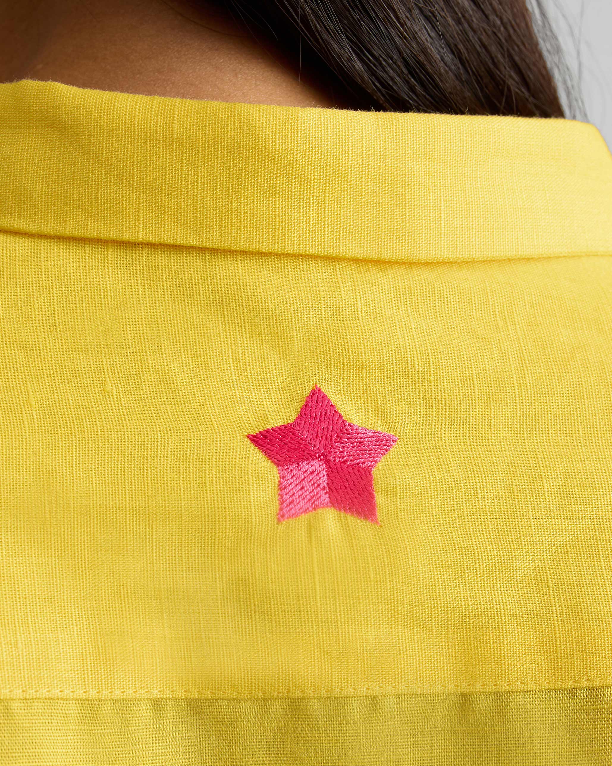 Drop Armhole Shirt - Yellow - Image 4