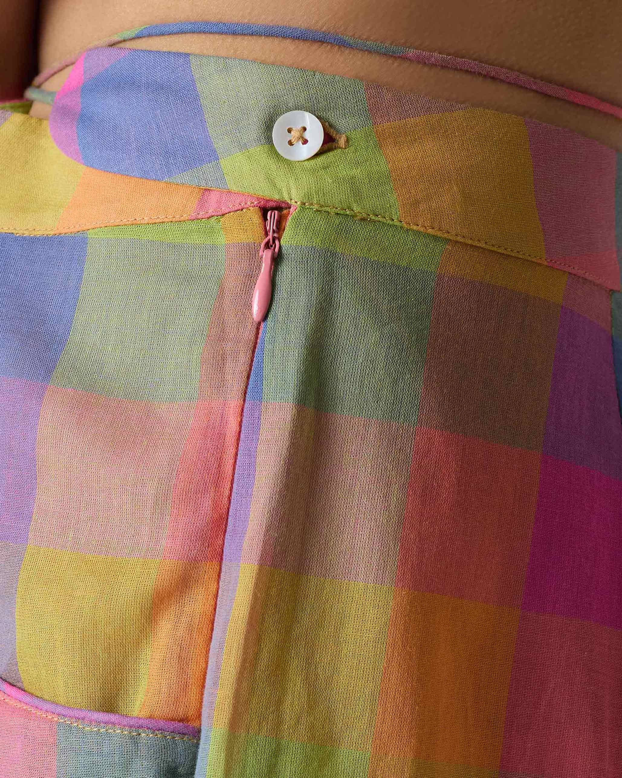 Drop Crotch Pants - Multi Color Checks - Image 2