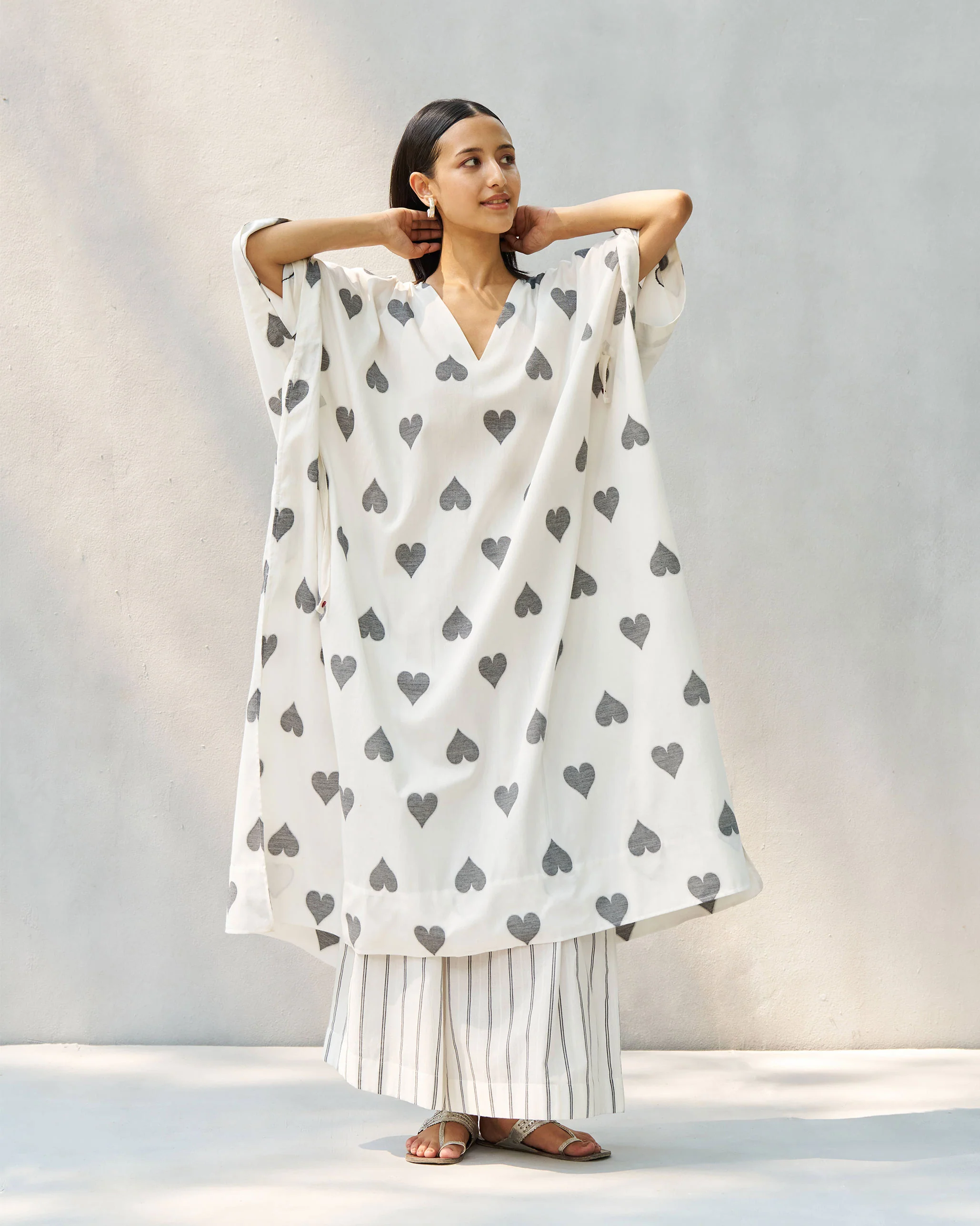 Duck Kaftan - Ivory - Image 6