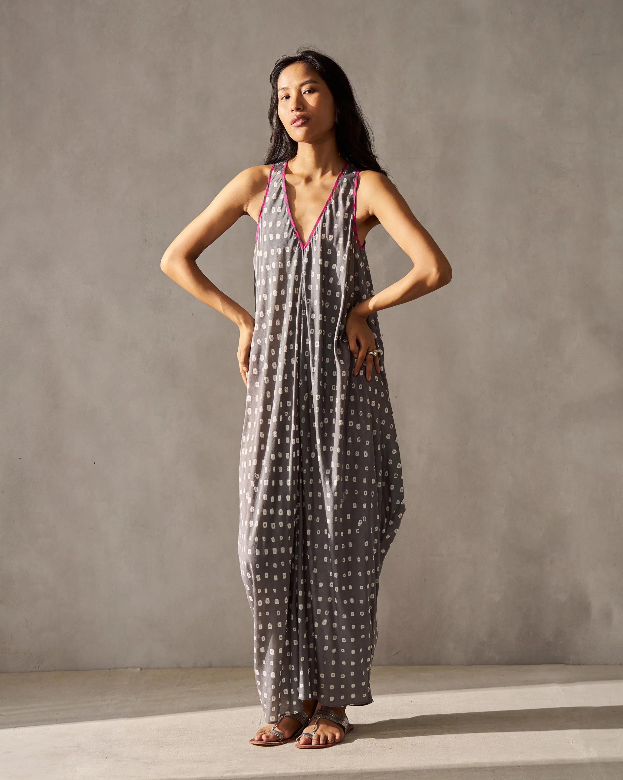 Easy Cowl Dress - Grey - Image 5