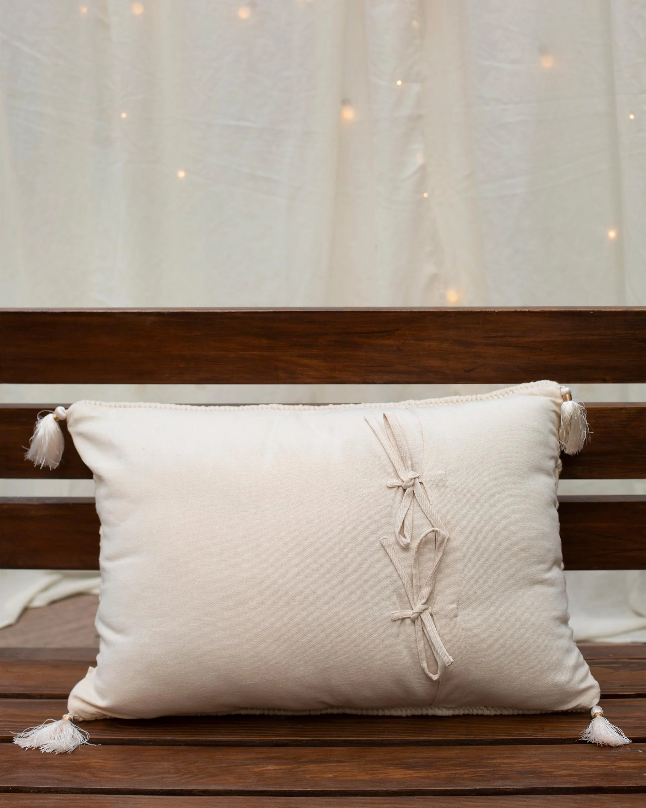 Ecru Macrame Cover - Image 3