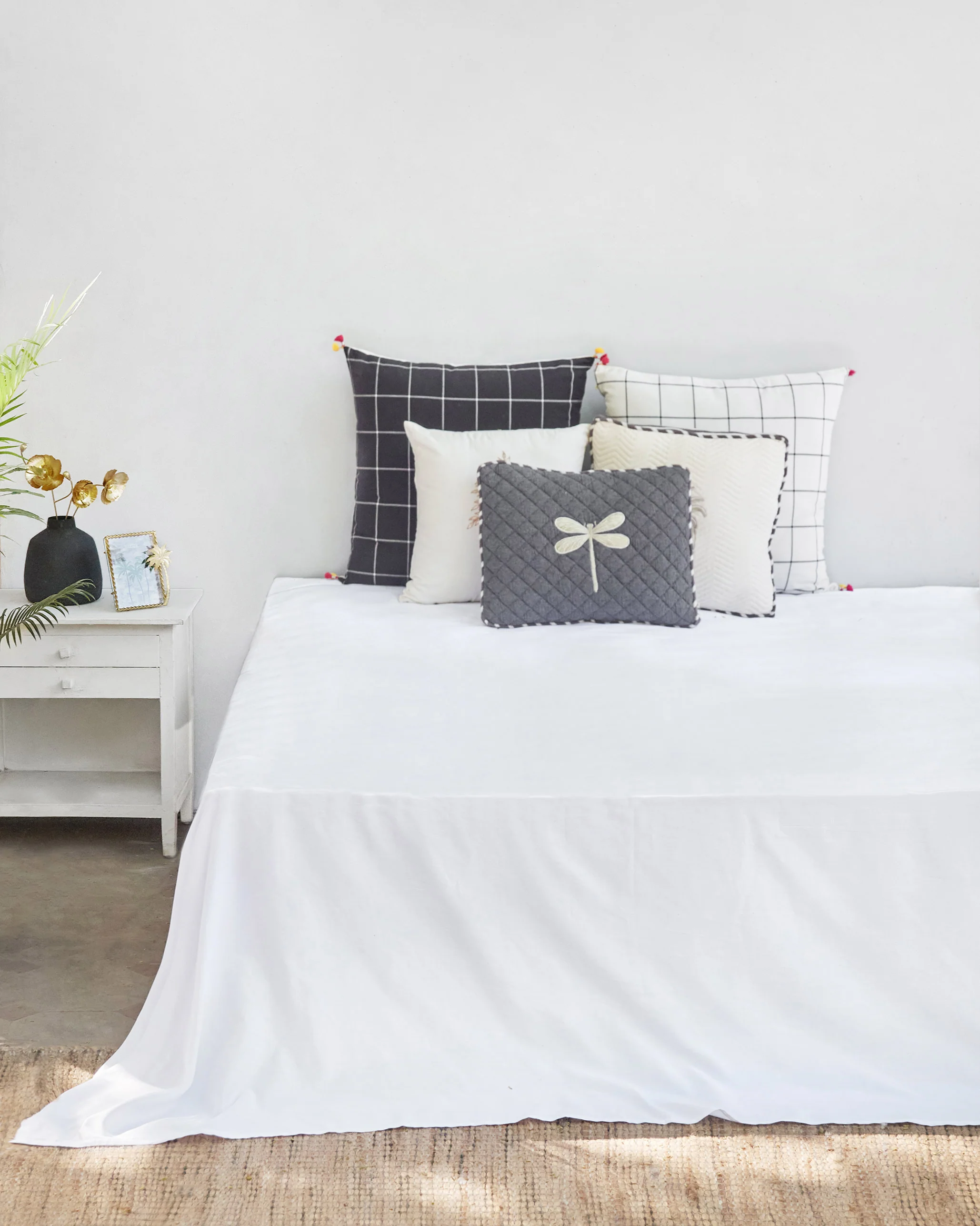 Ele Palm Bedsheet Queen with Pillow Case Set - Image 7