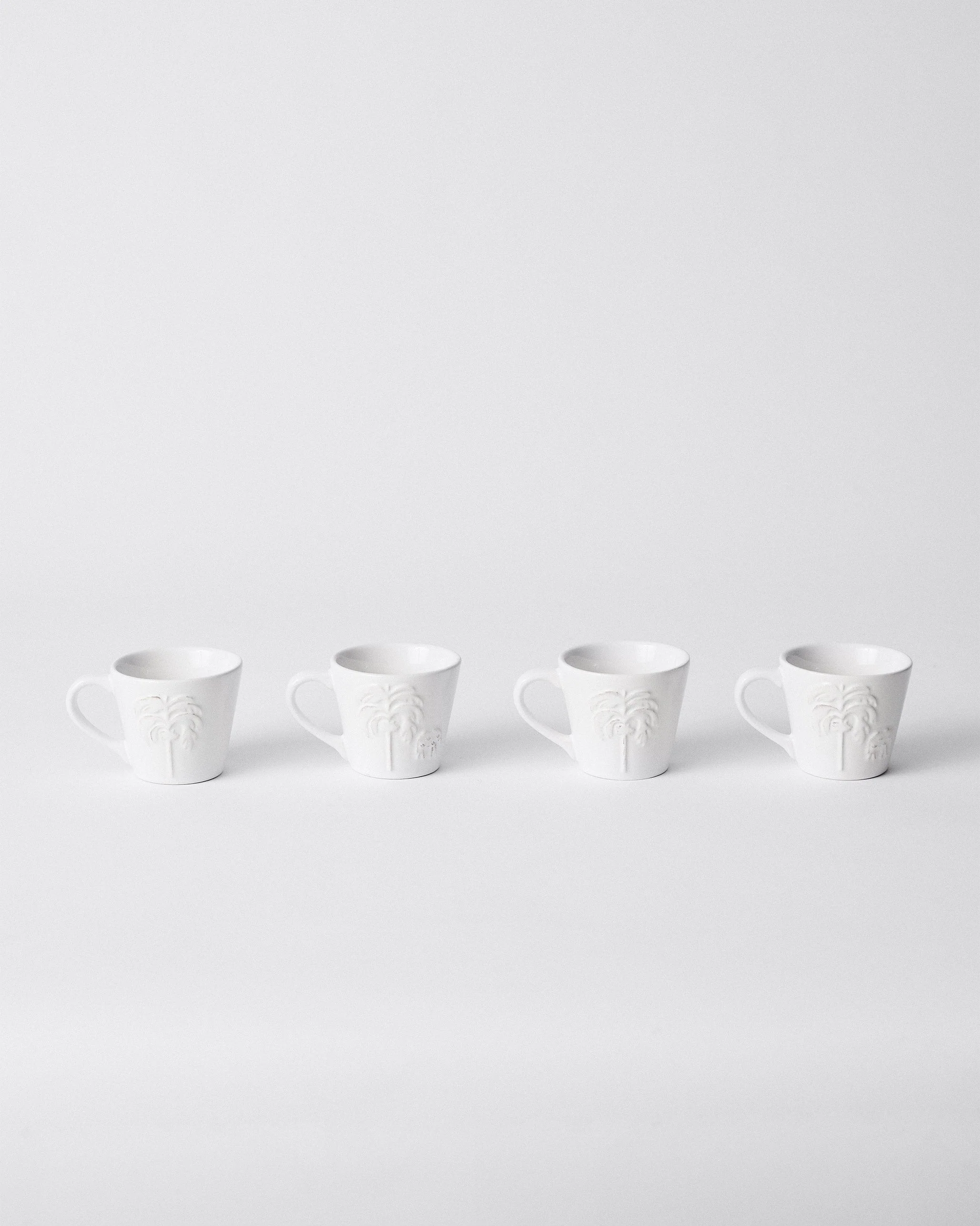 Ele Palm Espresso Mug - Set of 4 - Image 4