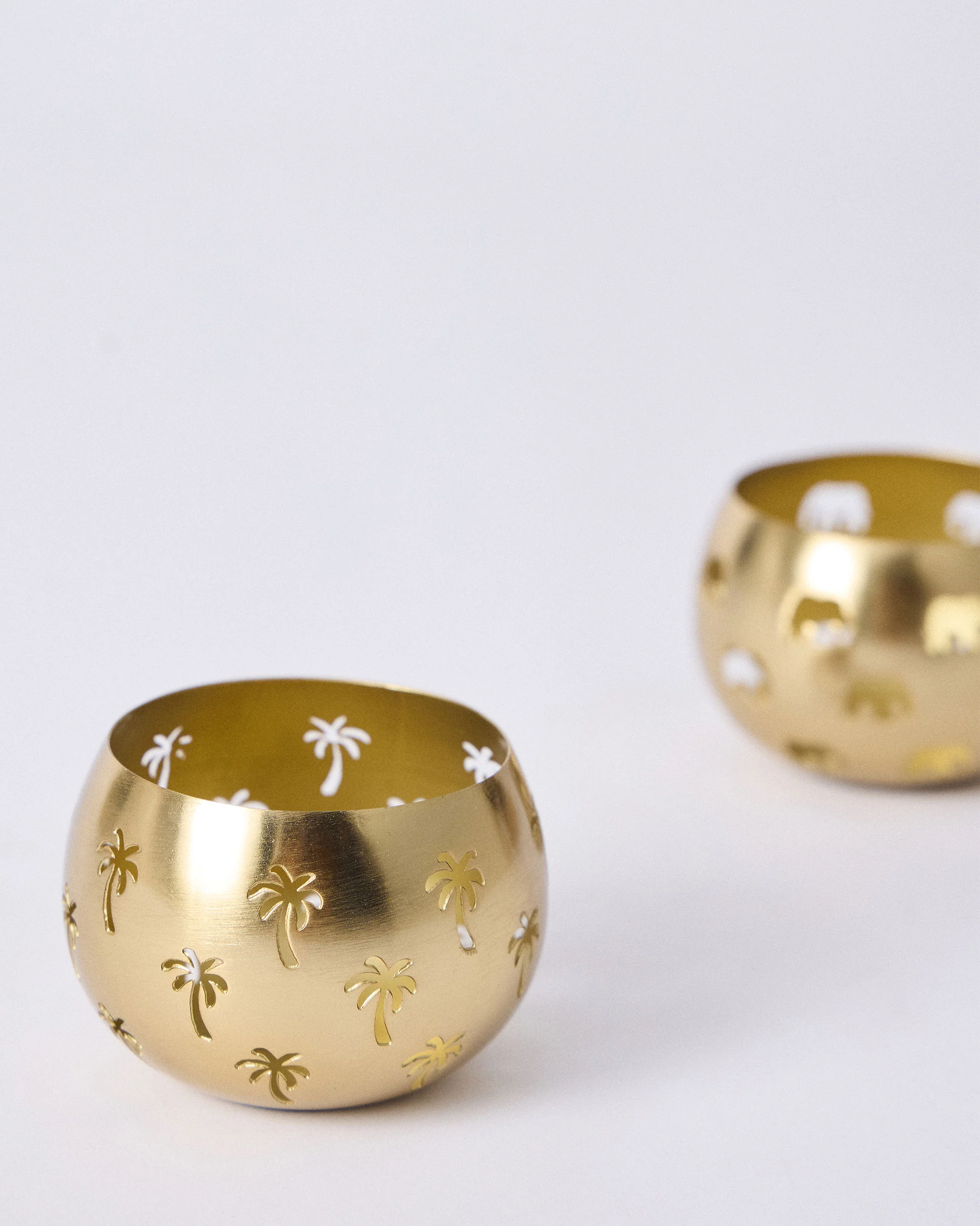 Ele Palm Votives - Set of 2 - Image 3