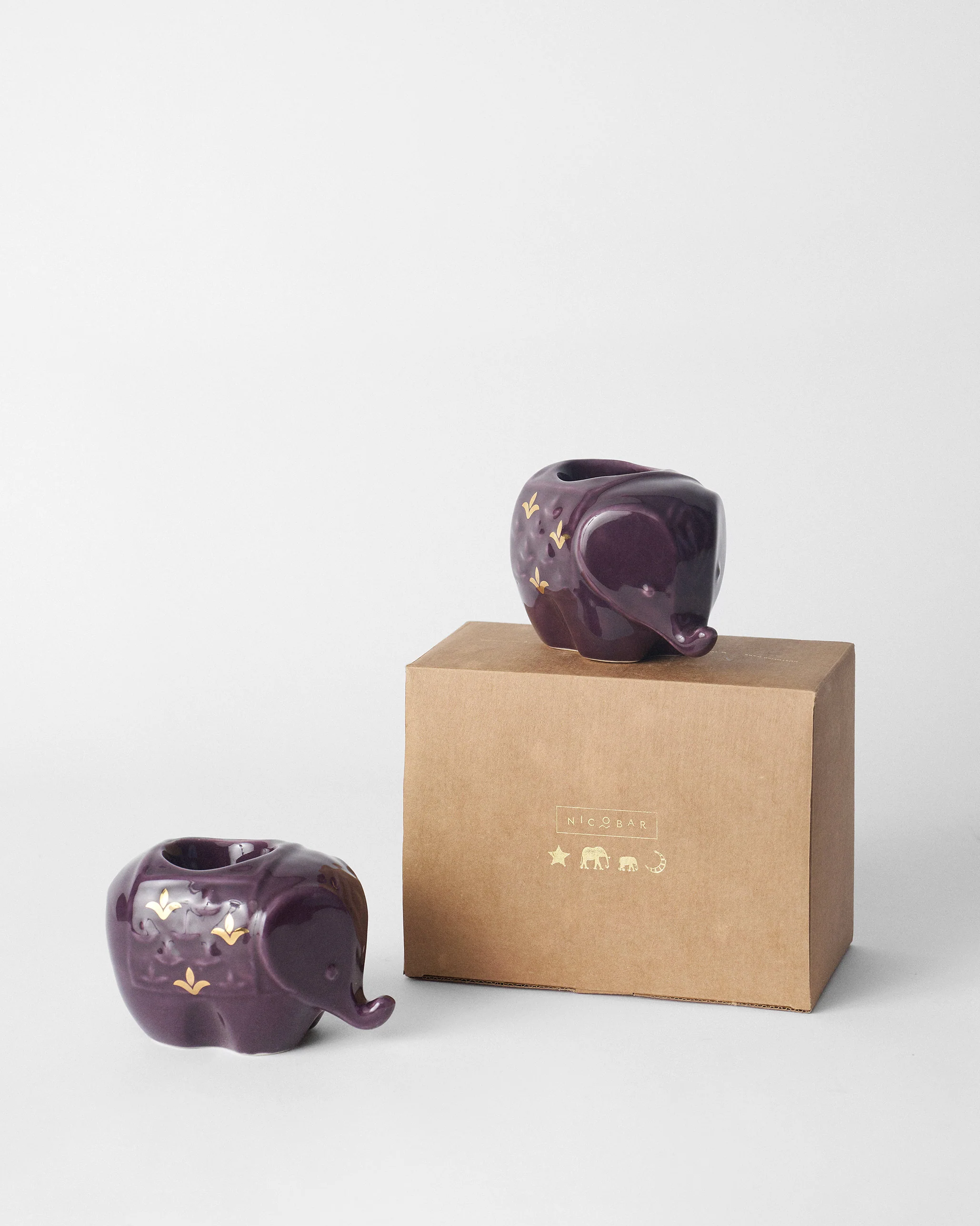 Ele Votive Set of 2 - Purple - Image 6