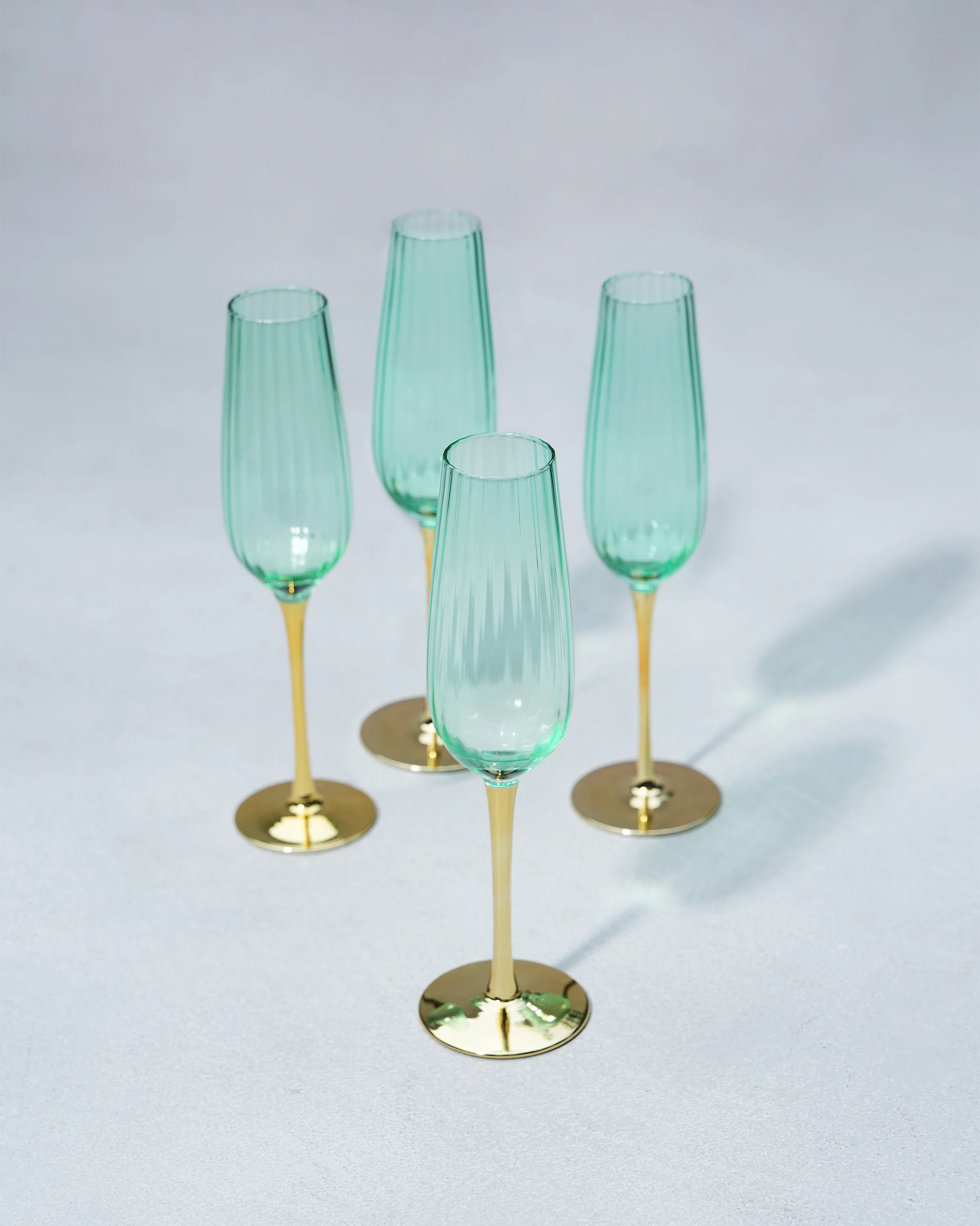 Emerald Champagne Flute - Set of 4 - Image 2
