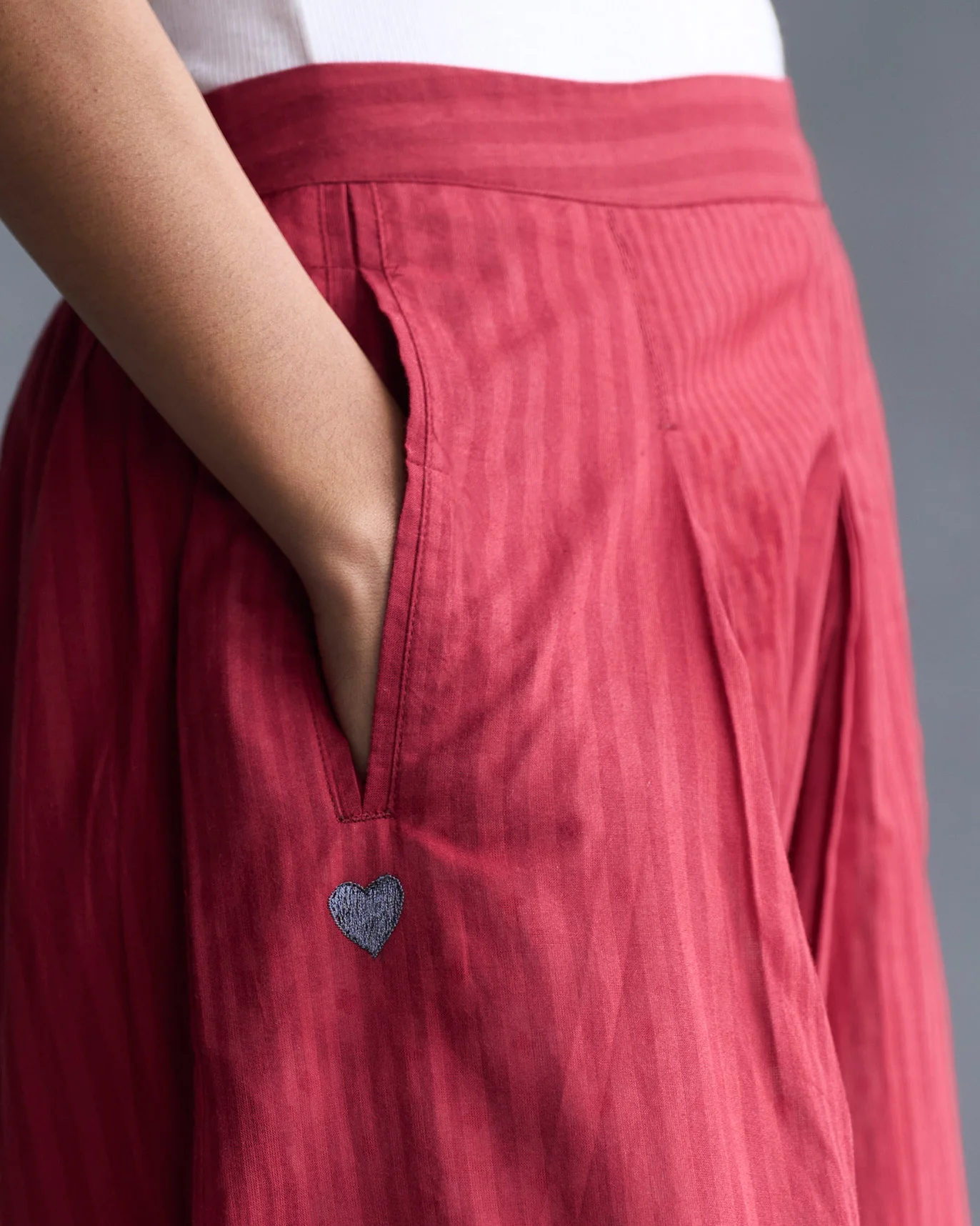 Enchanted Drop Crotch Pants - Red - Image 2