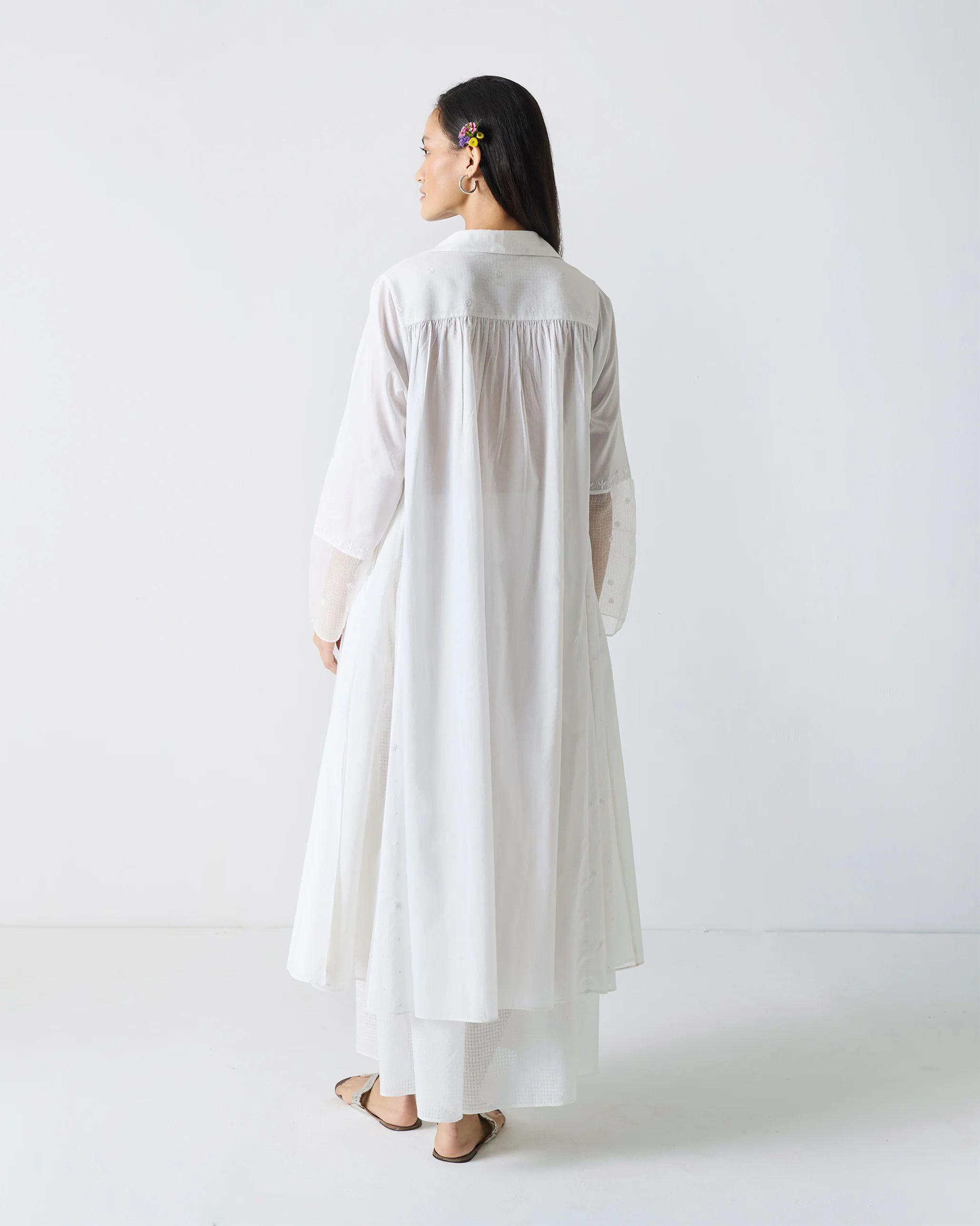 Enya Kurta - White Embroidery - Image 7
