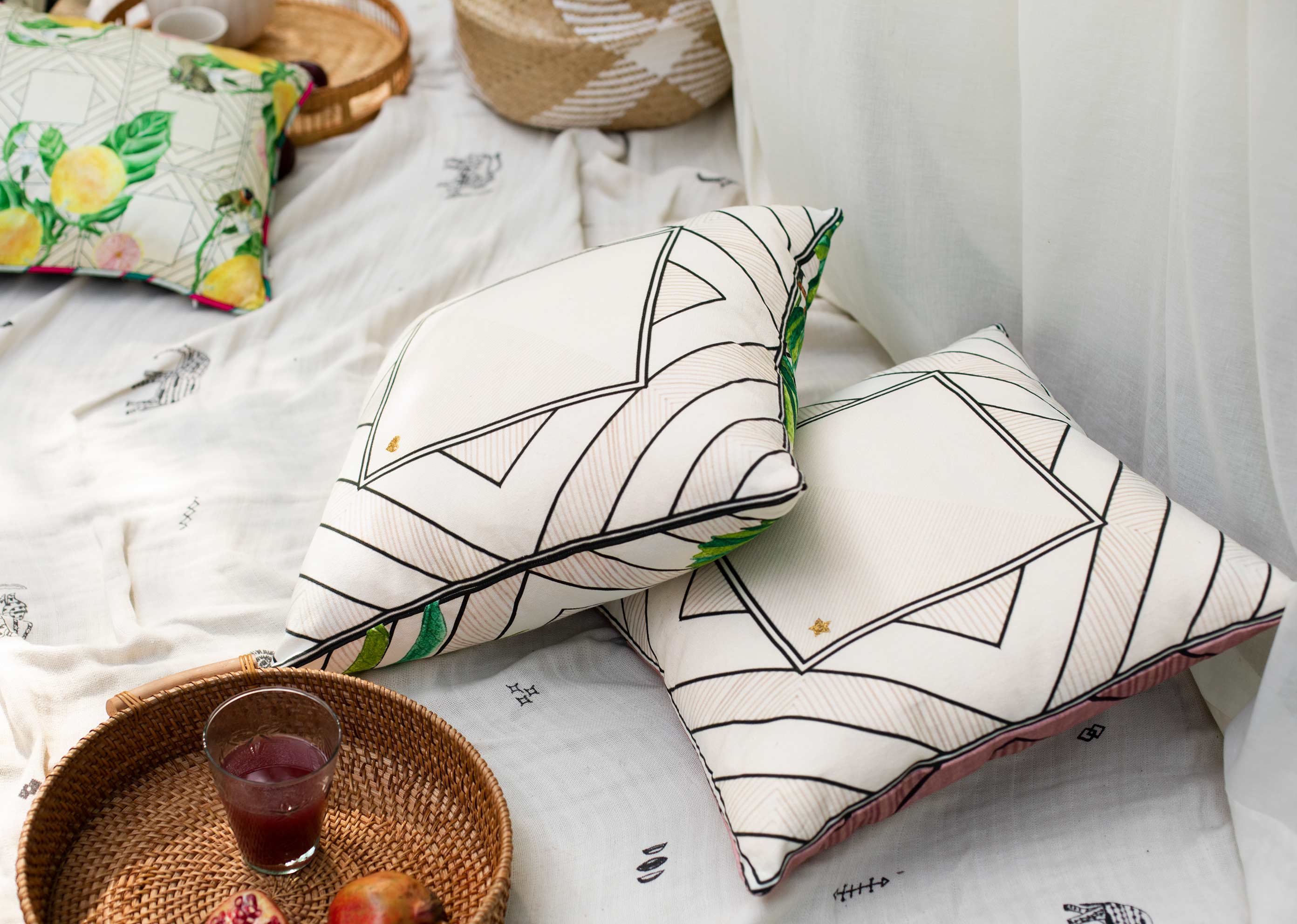 Erta Cushion Cover - Ivory - Image 3