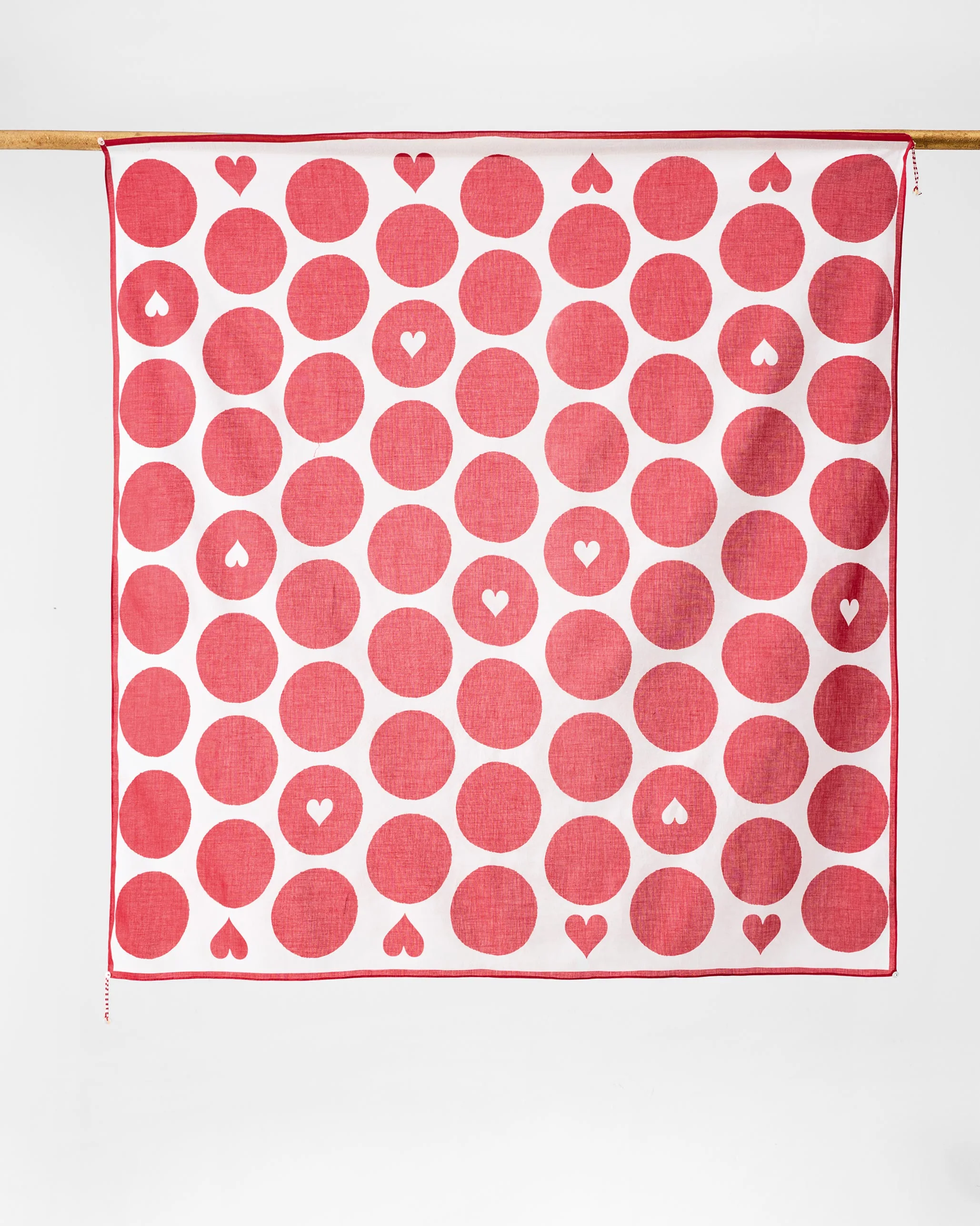 Evening Polka Scarf - Red - Image 2